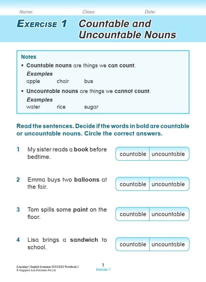 Learning English Grammar by the Week Workbook 2