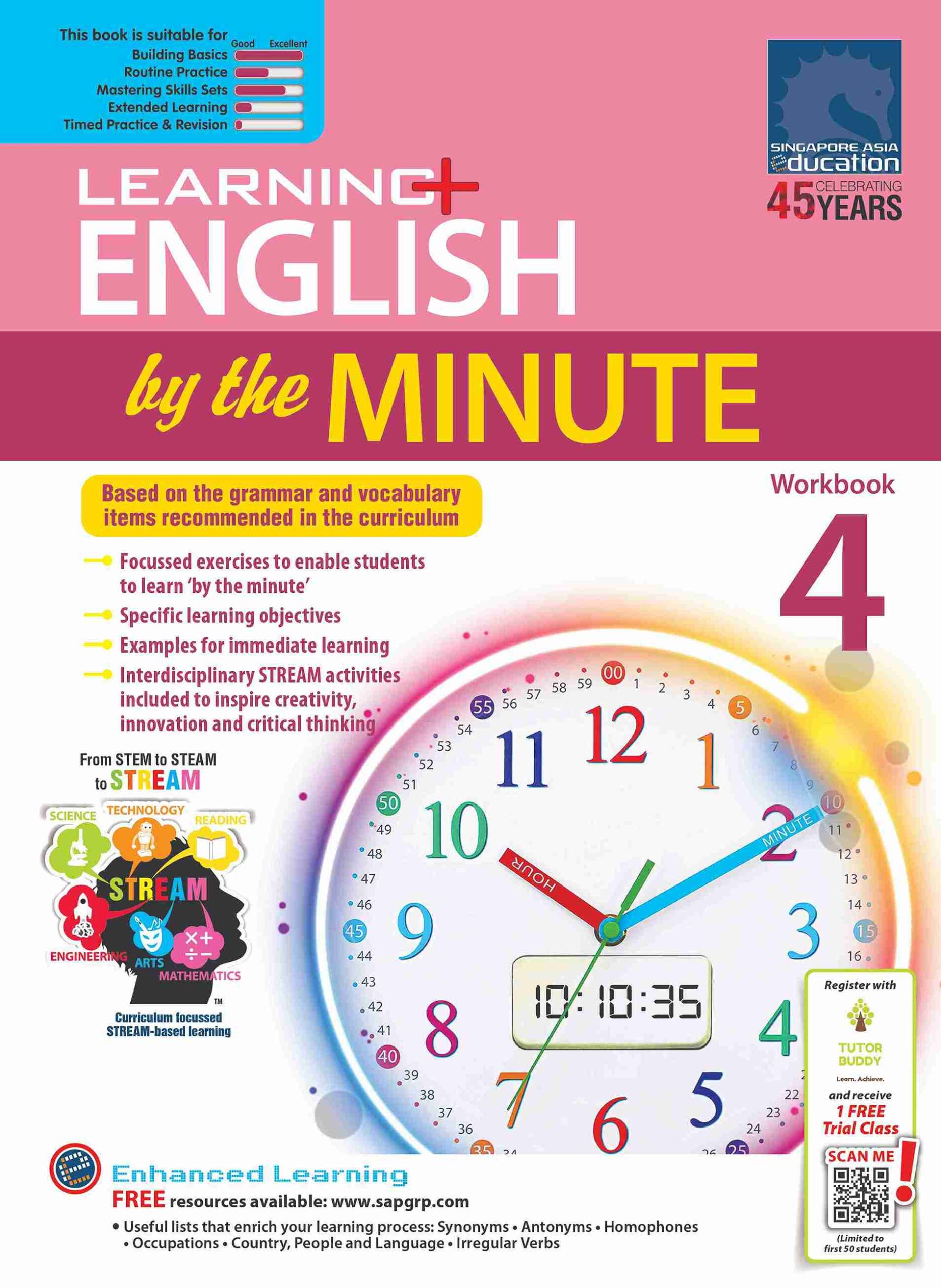 Learning+ ENGLISH by the MINUTE Workbook 4