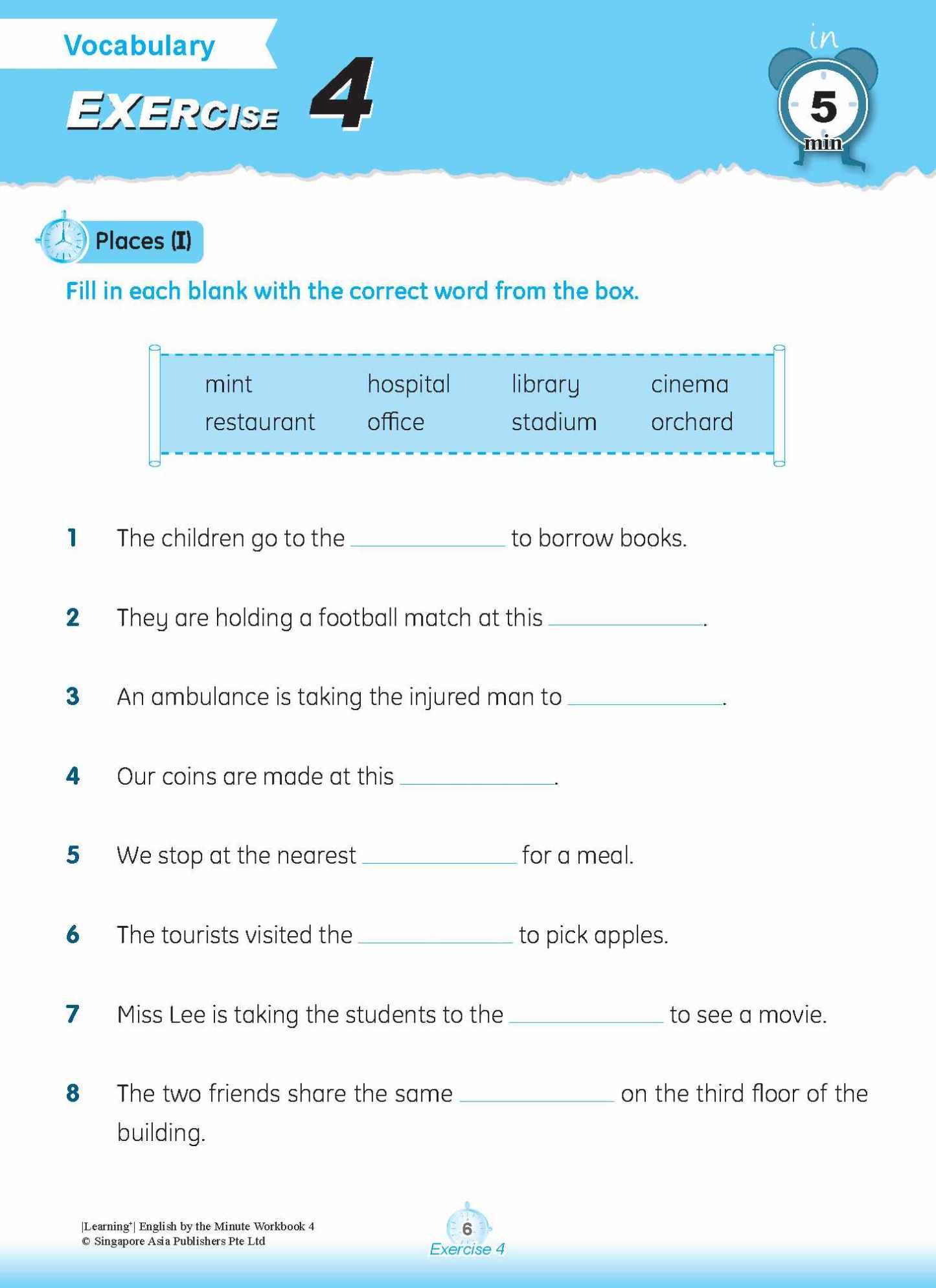Learning+ ENGLISH by the MINUTE Workbook 4