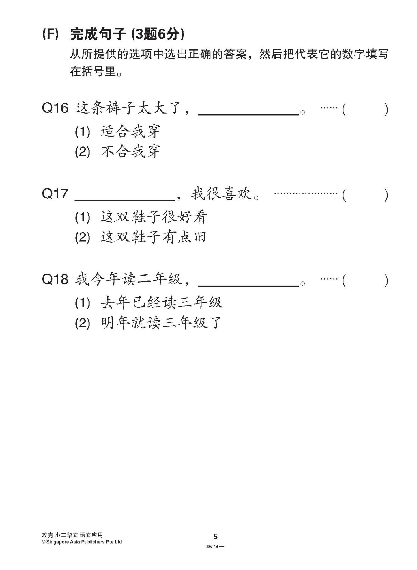 攻克小二华文语文应用 2A/2B (Conquer Language and Usage for Primary Two [Chinese])
