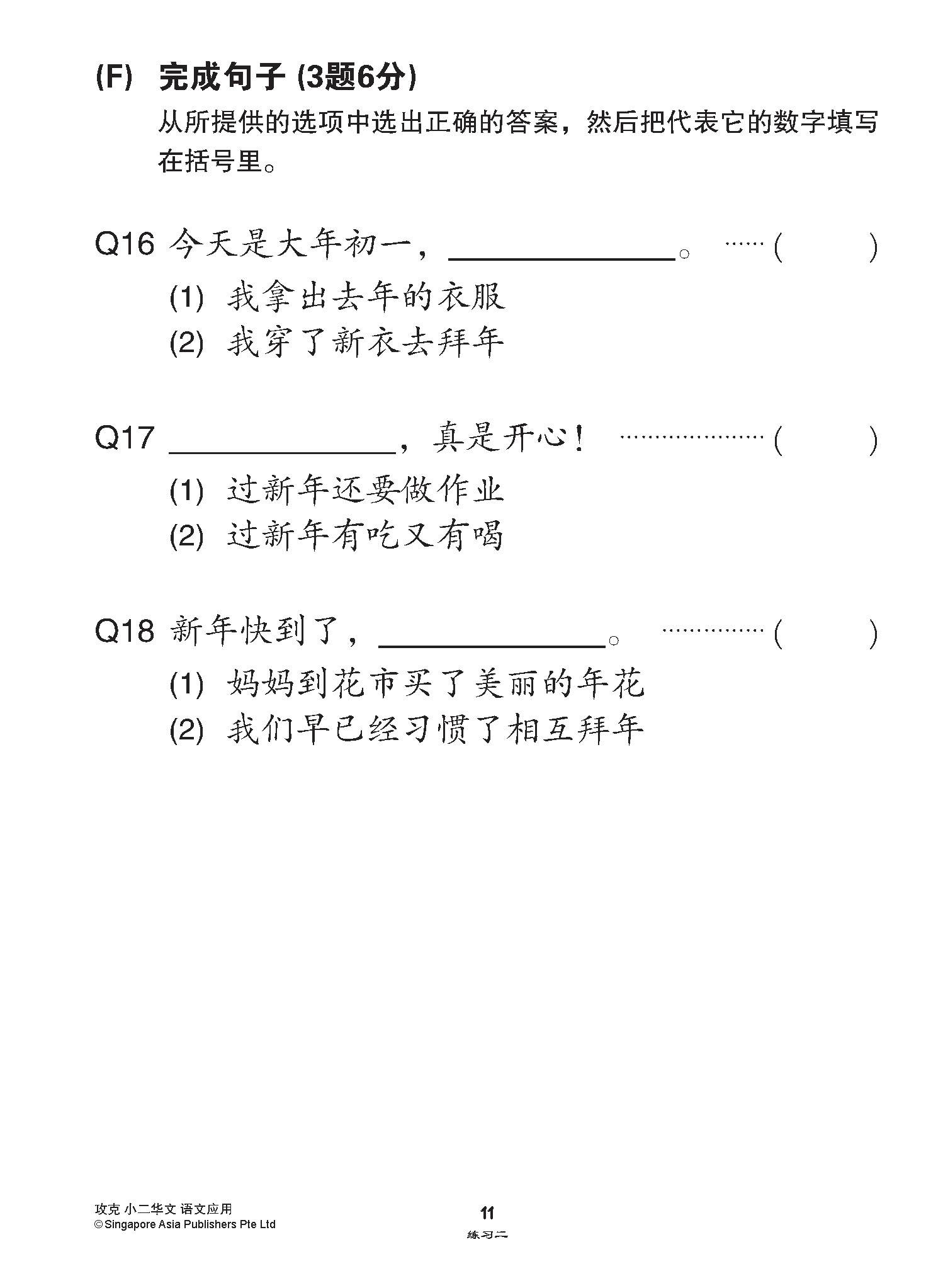 攻克小二华文语文应用 2A/2B (Conquer Language and Usage for Primary Two [Chinese])