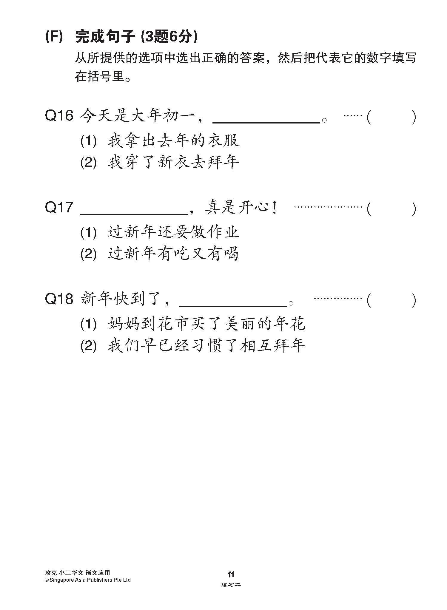 攻克小二华文语文应用 2A/2B (Conquer Language and Usage for Primary Two [Chinese])