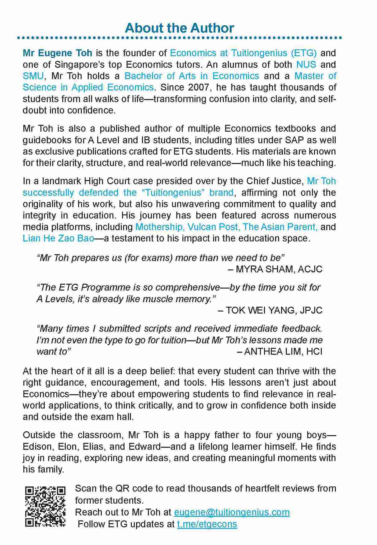 NOTES+ with ETG Econs 50 MODEL ESSAYS in A-LEVEL MACROECONOMICS