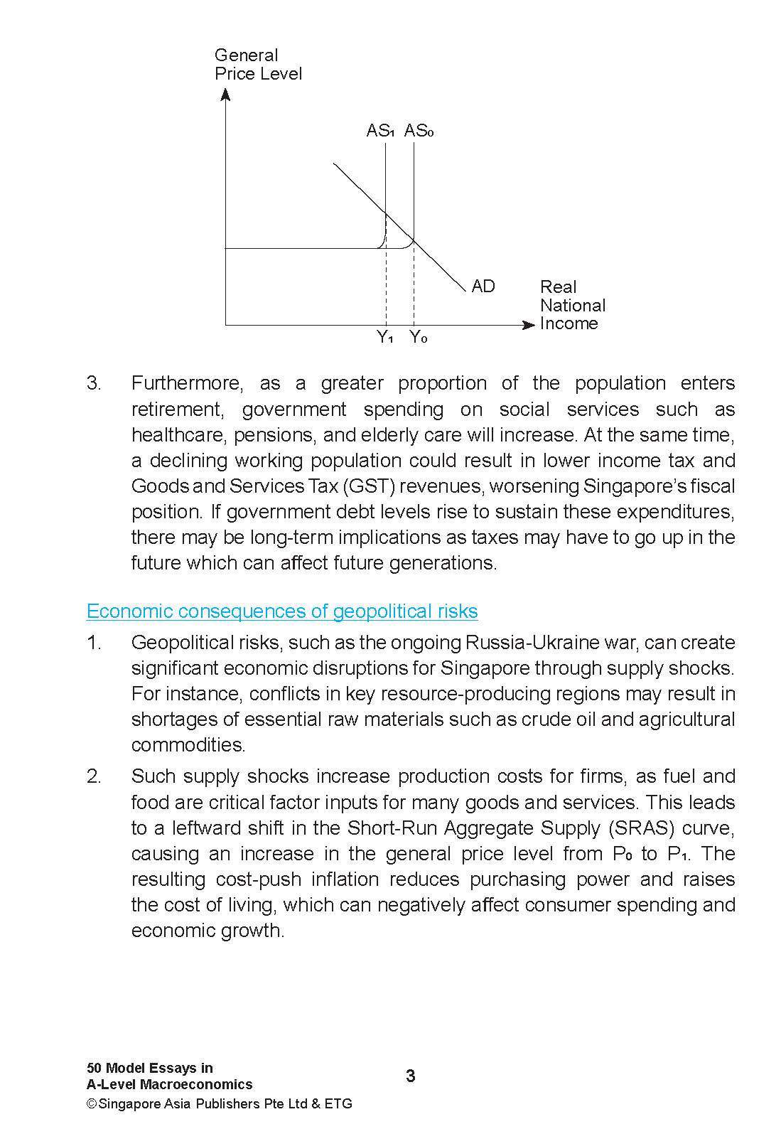 NOTES+ with ETG Econs 50 MODEL ESSAYS in A-LEVEL MACROECONOMICS