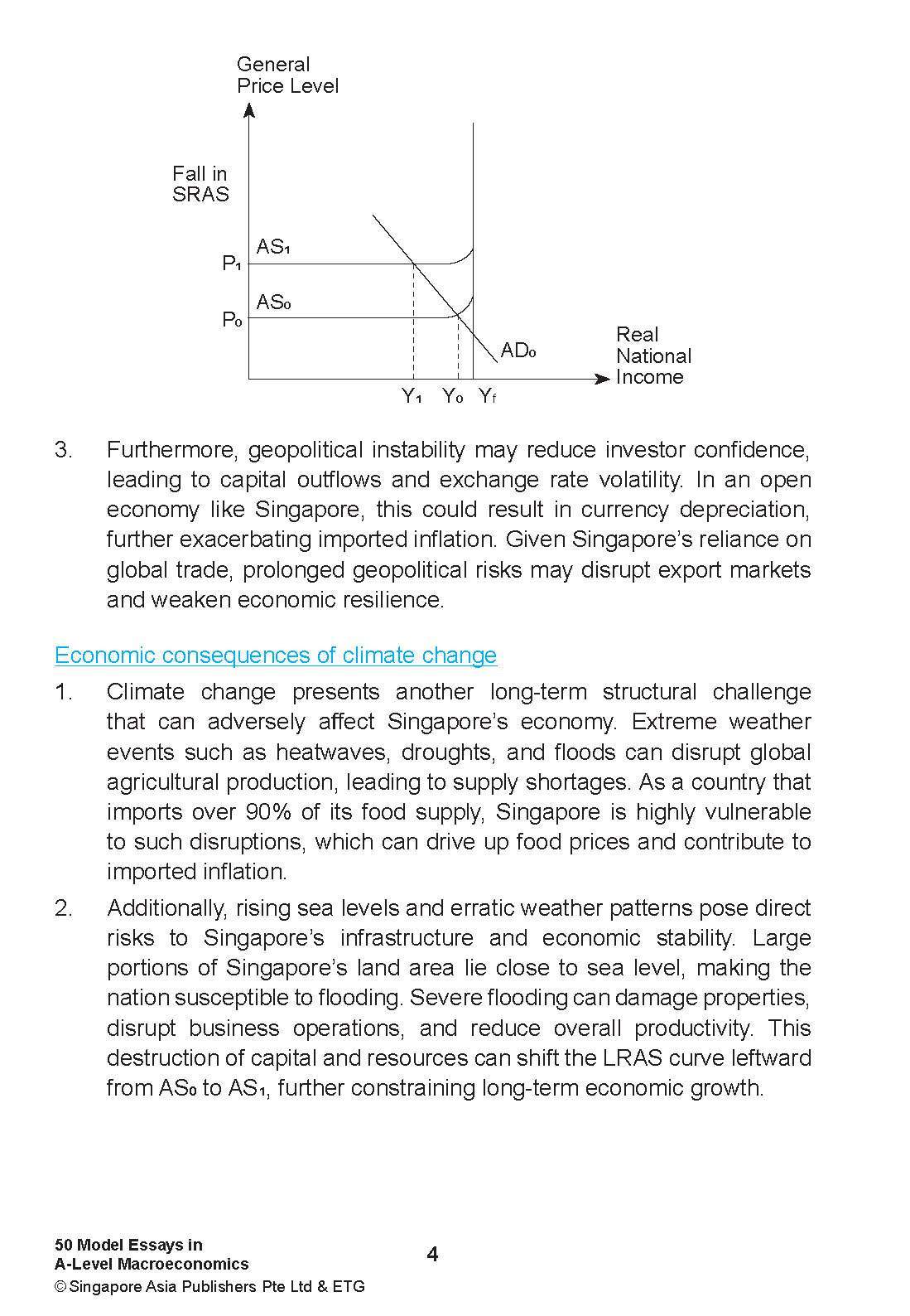 NOTES+ with ETG Econs 50 MODEL ESSAYS in A-LEVEL MACROECONOMICS