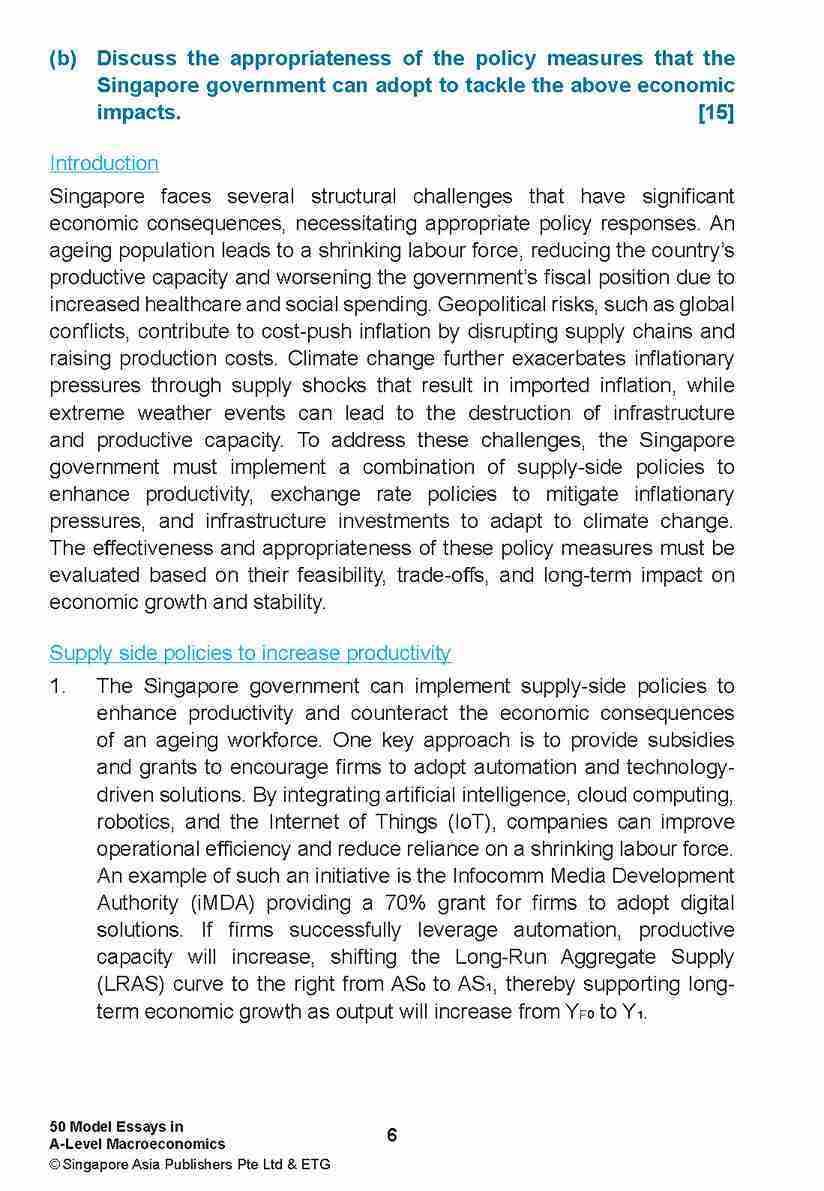 NOTES+ with ETG Econs 50 MODEL ESSAYS in A-LEVEL MACROECONOMICS
