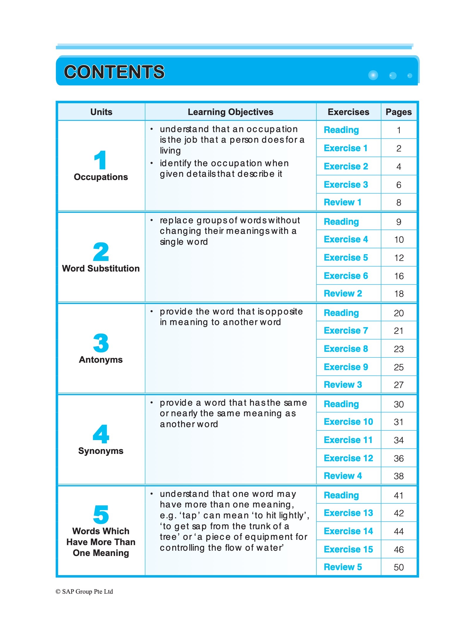 PRIMARY LEVEL Vocabulary & Usage Book 5