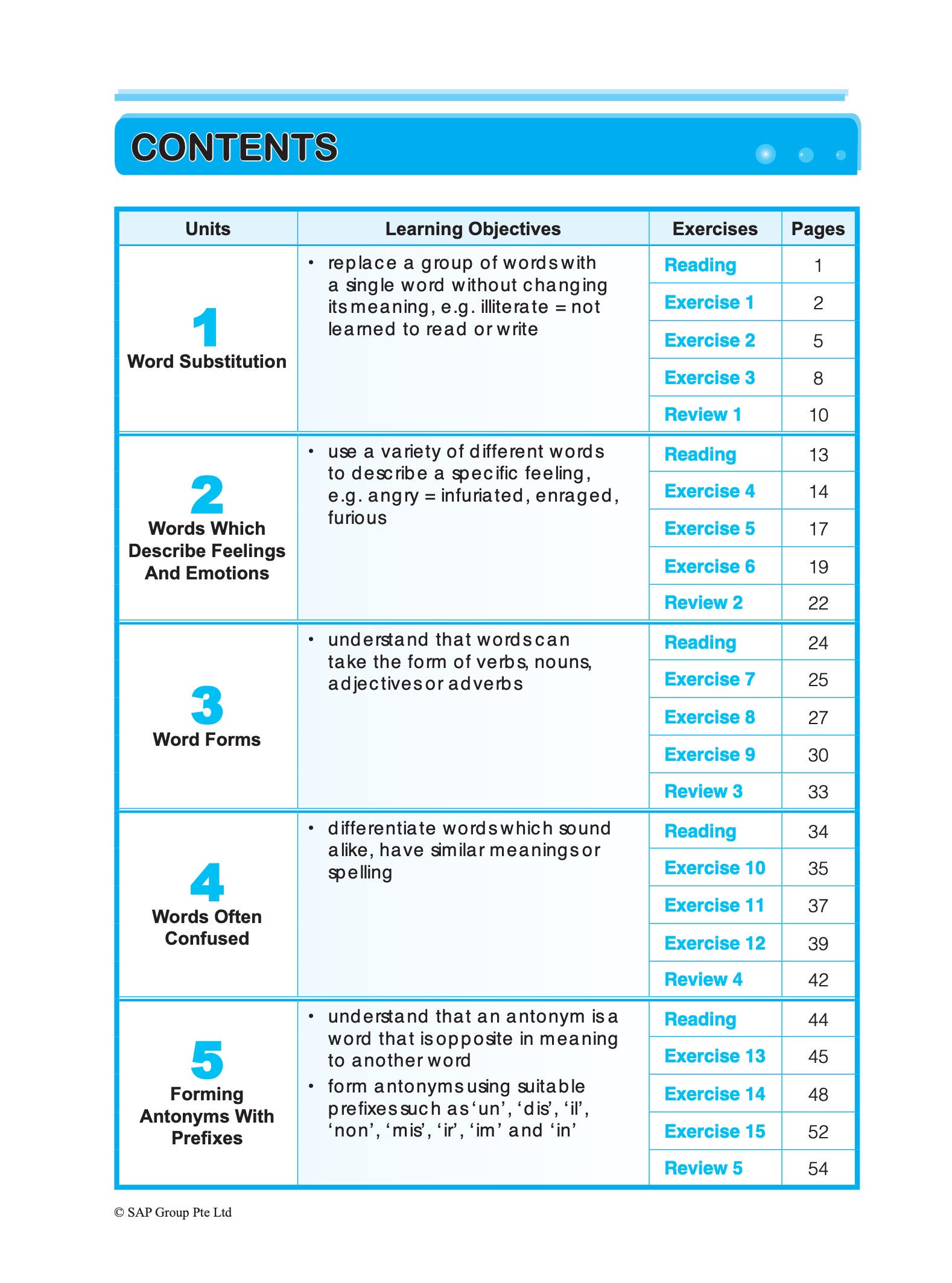 PRIMARY LEVEL Vocabulary & Usage Book 6