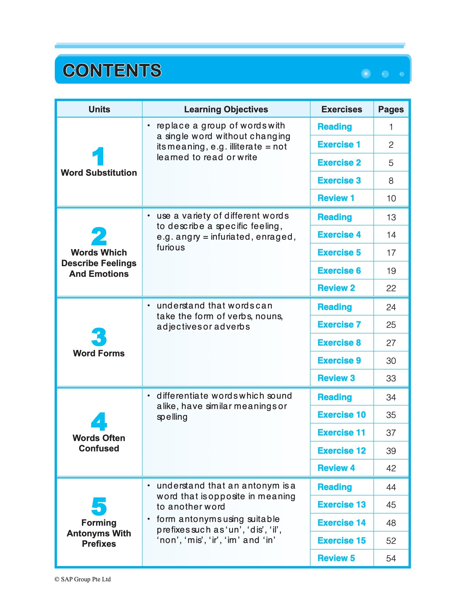 PRIMARY LEVEL Vocabulary & Usage Book 6