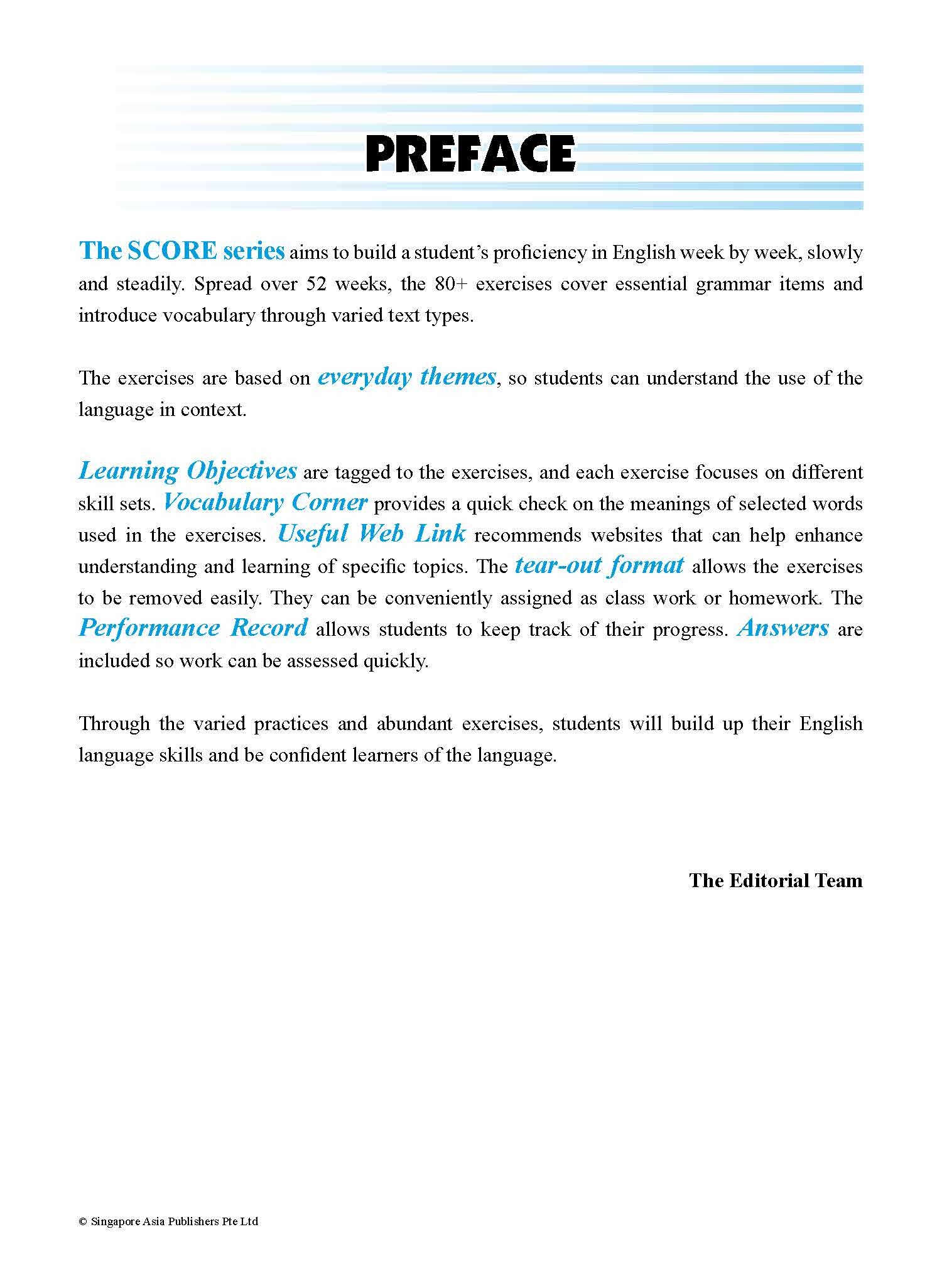 SCORE (Systematic Course for Outstanding Results in Examinations) English Workbook 4