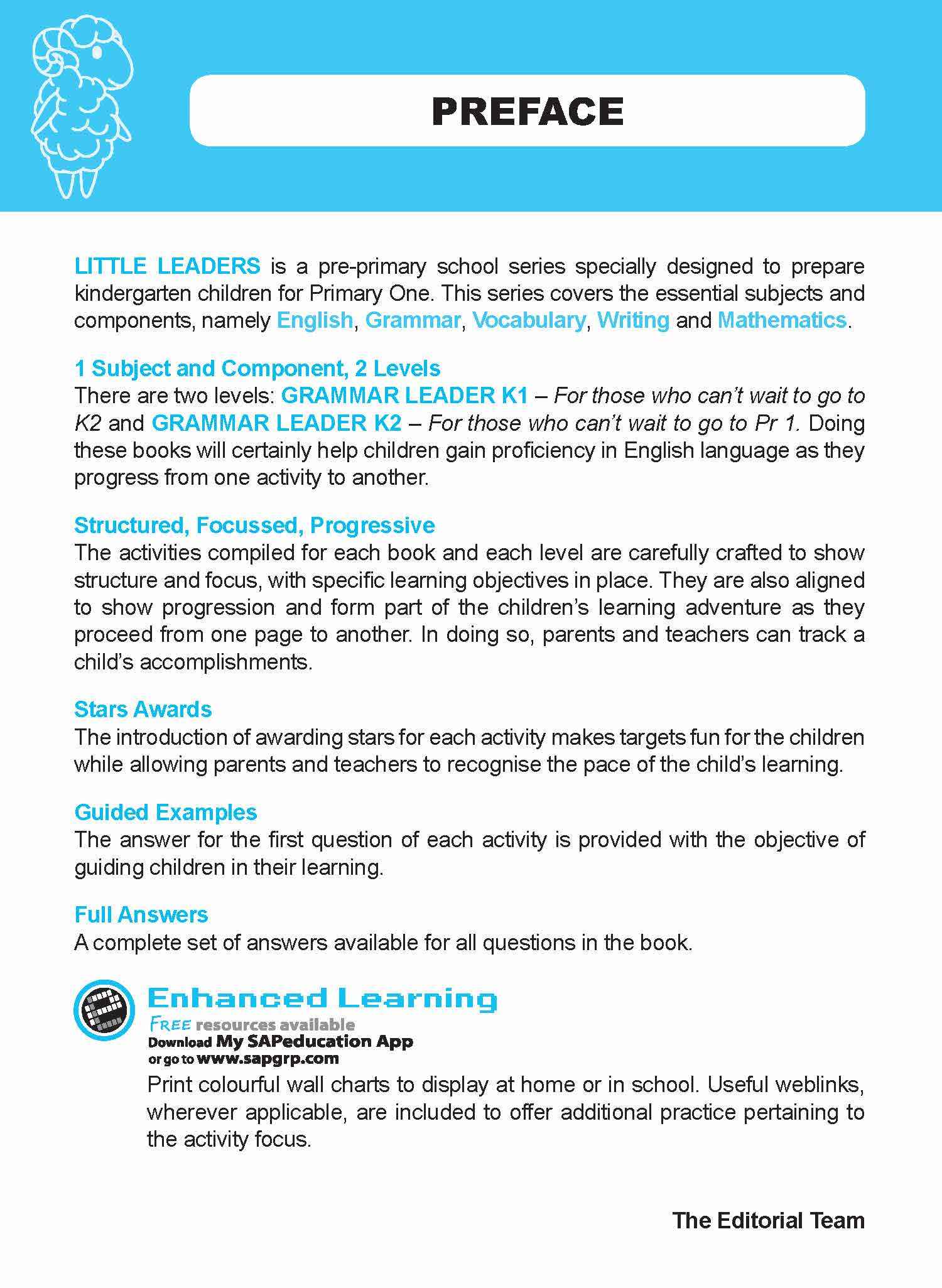 LITTLE LEADERS GRAMMAR LEADER Kindergarten 1