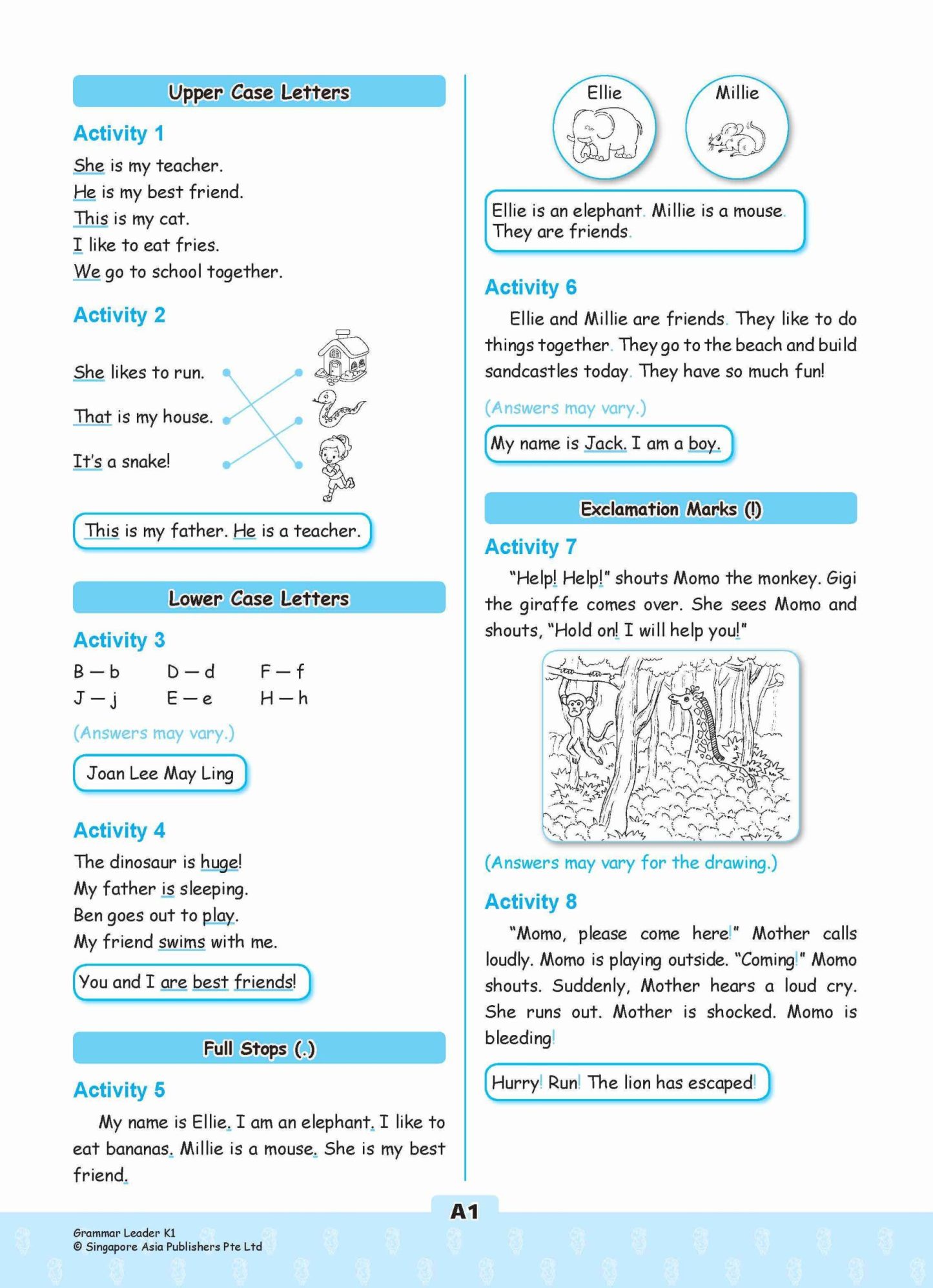 LITTLE LEADERS GRAMMAR LEADER Kindergarten 1