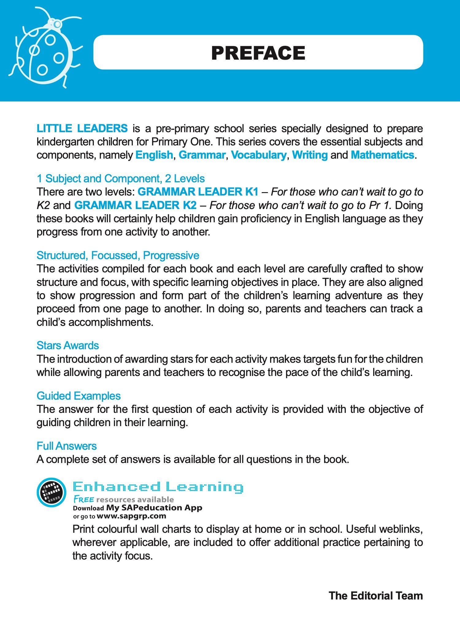 LITTLE LEADERS GRAMMAR LEADER Kindergarten 2