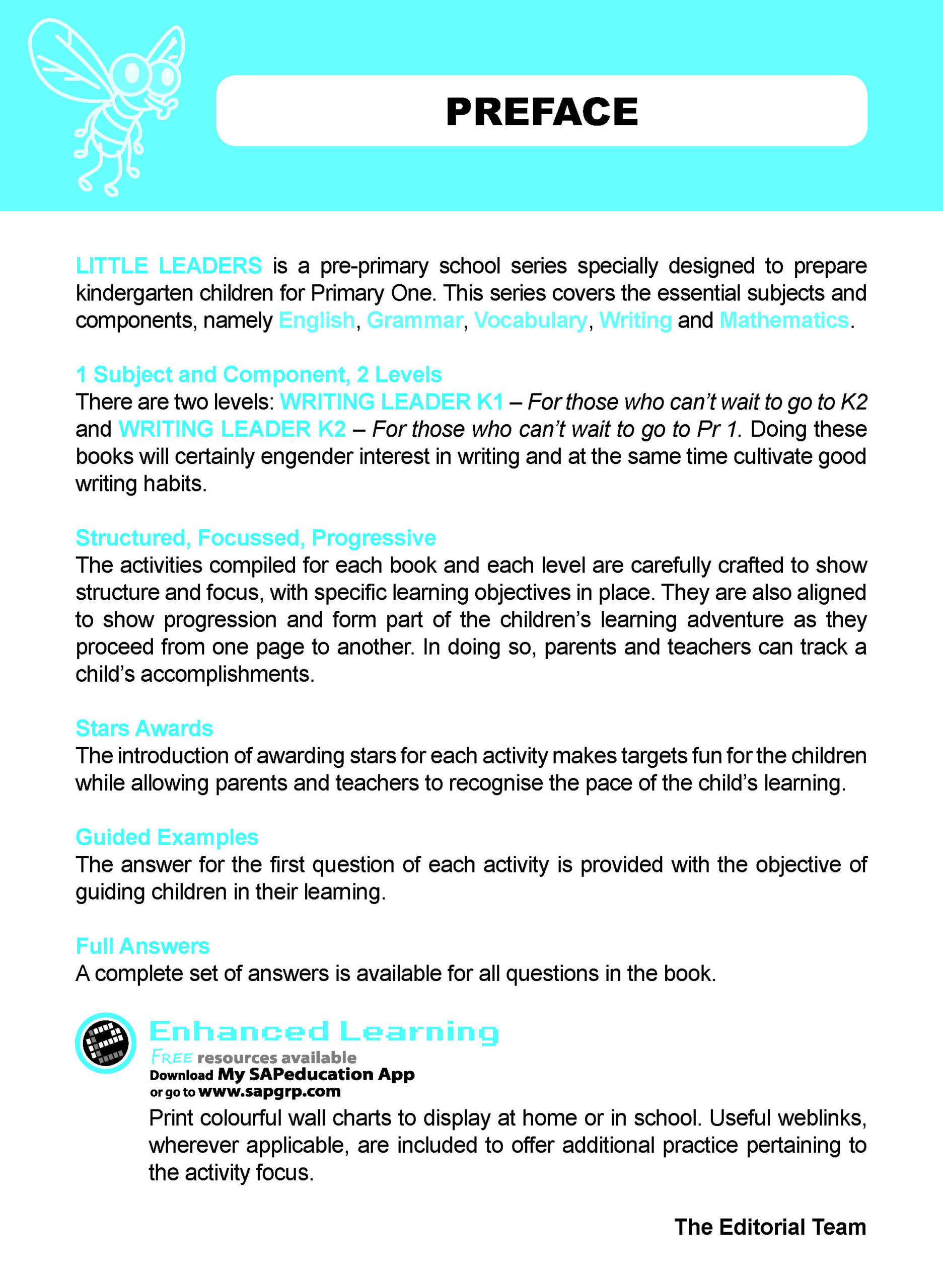 LITTLE LEADERS WRITING LEADER Kindergarten 2