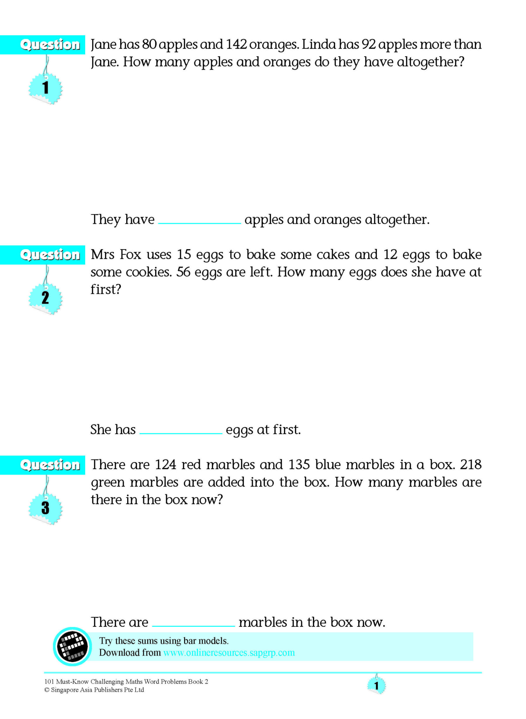 101 Must-Know Challenging Maths Word Problems Book 2