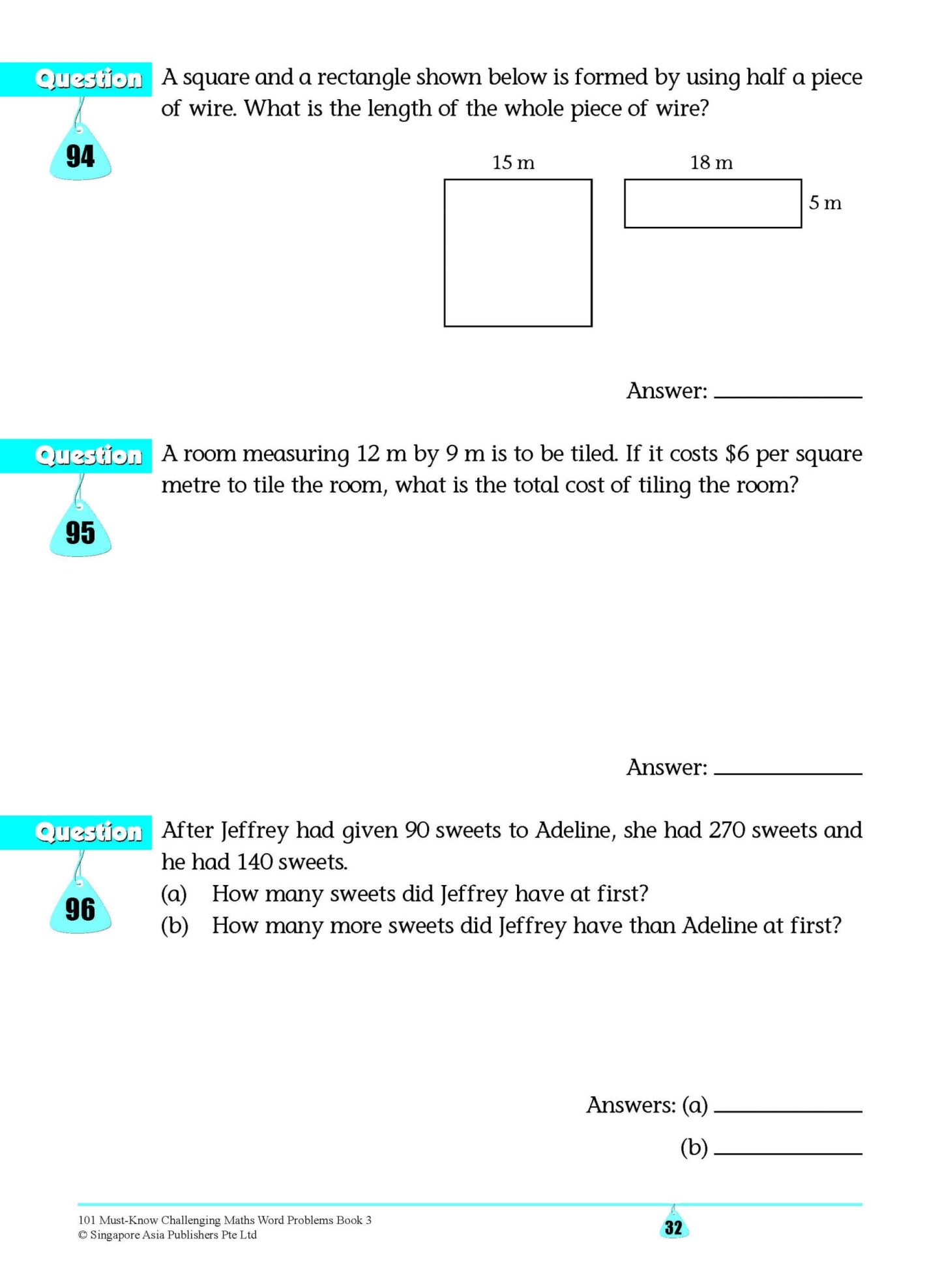 101 Must-Know Challenging Maths Word Problems Book 3