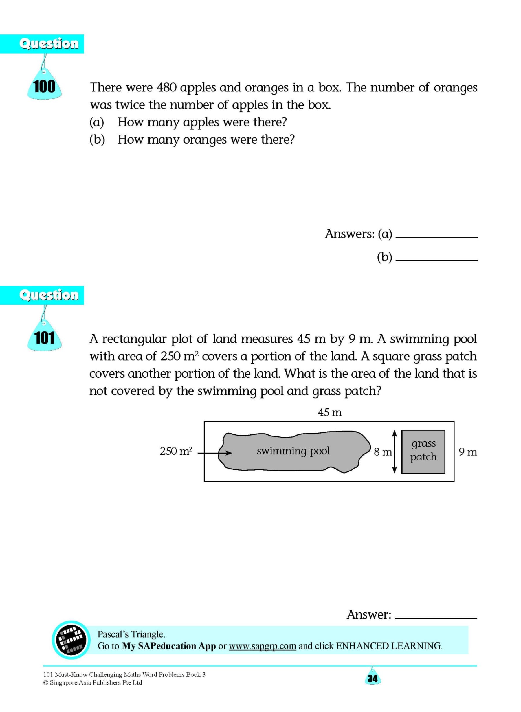 101 Must-Know Challenging Maths Word Problems Book 3