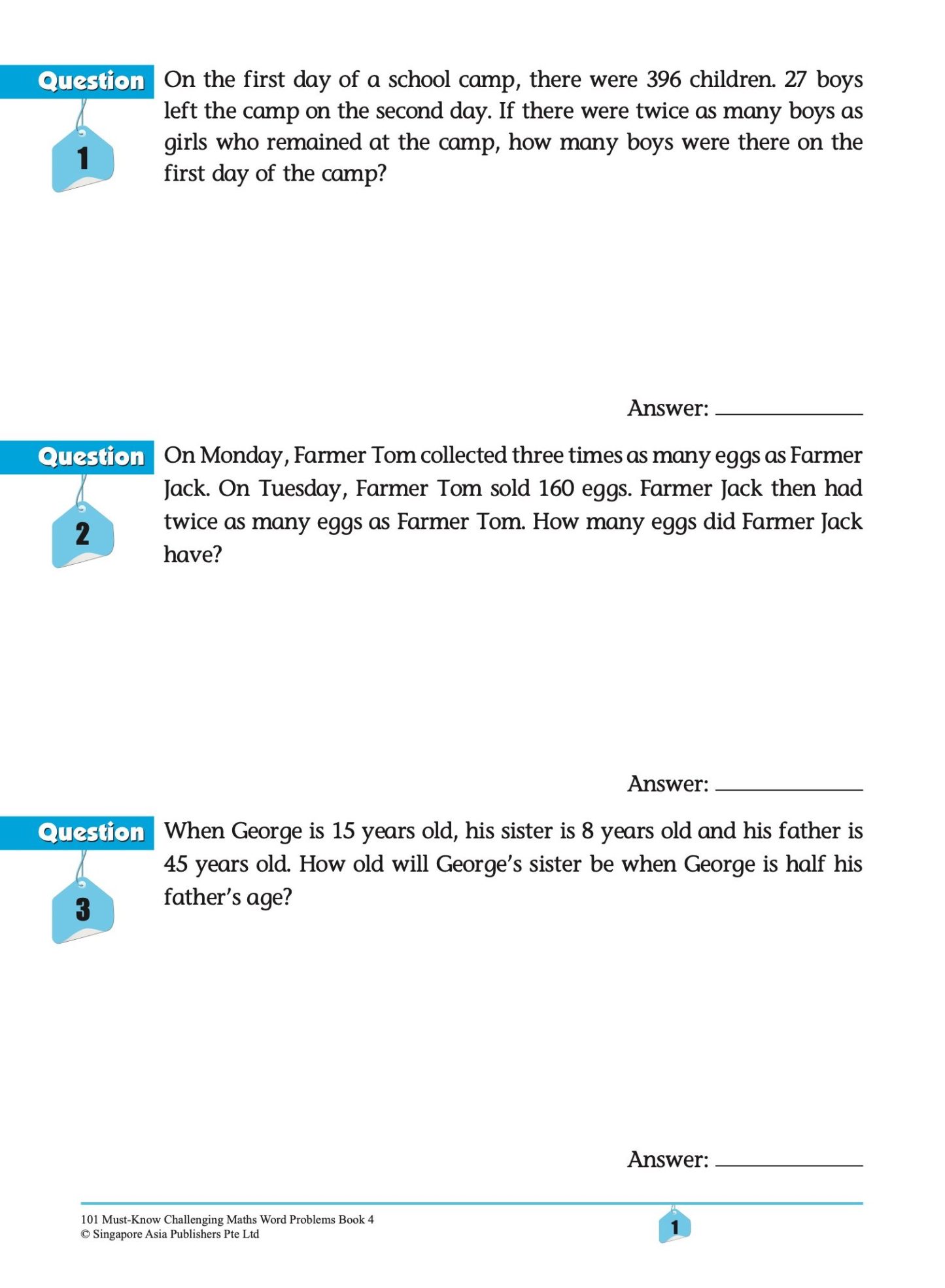 101 Must-Know Challenging Maths Word Problems Book 4
