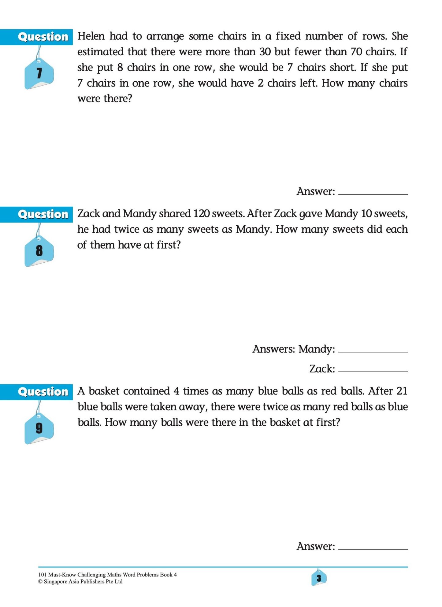 101 Must-Know Challenging Maths Word Problems Book 4
