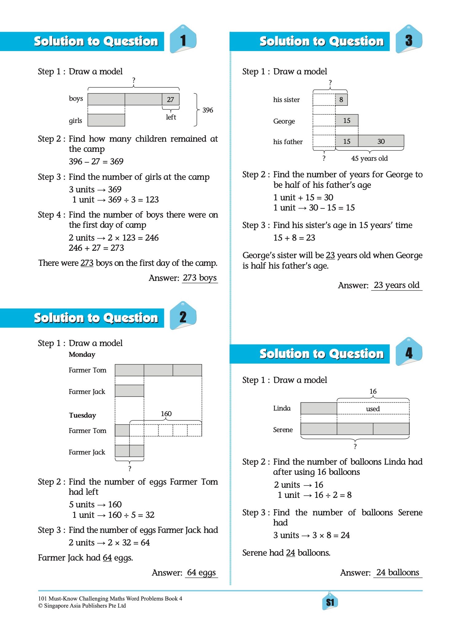 101 Must-Know Challenging Maths Word Problems Book 4