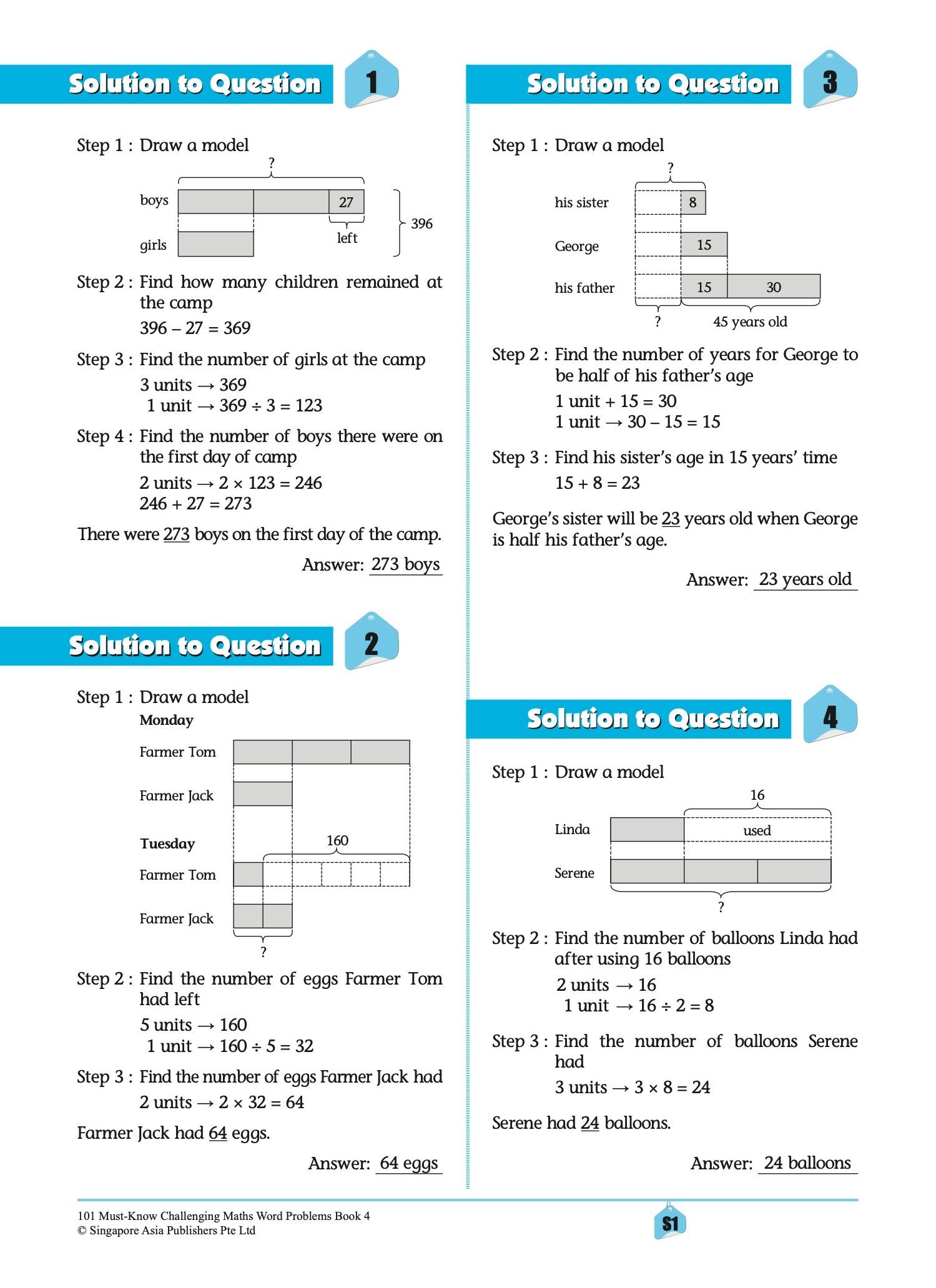 101 Must-Know Challenging Maths Word Problems Book 4