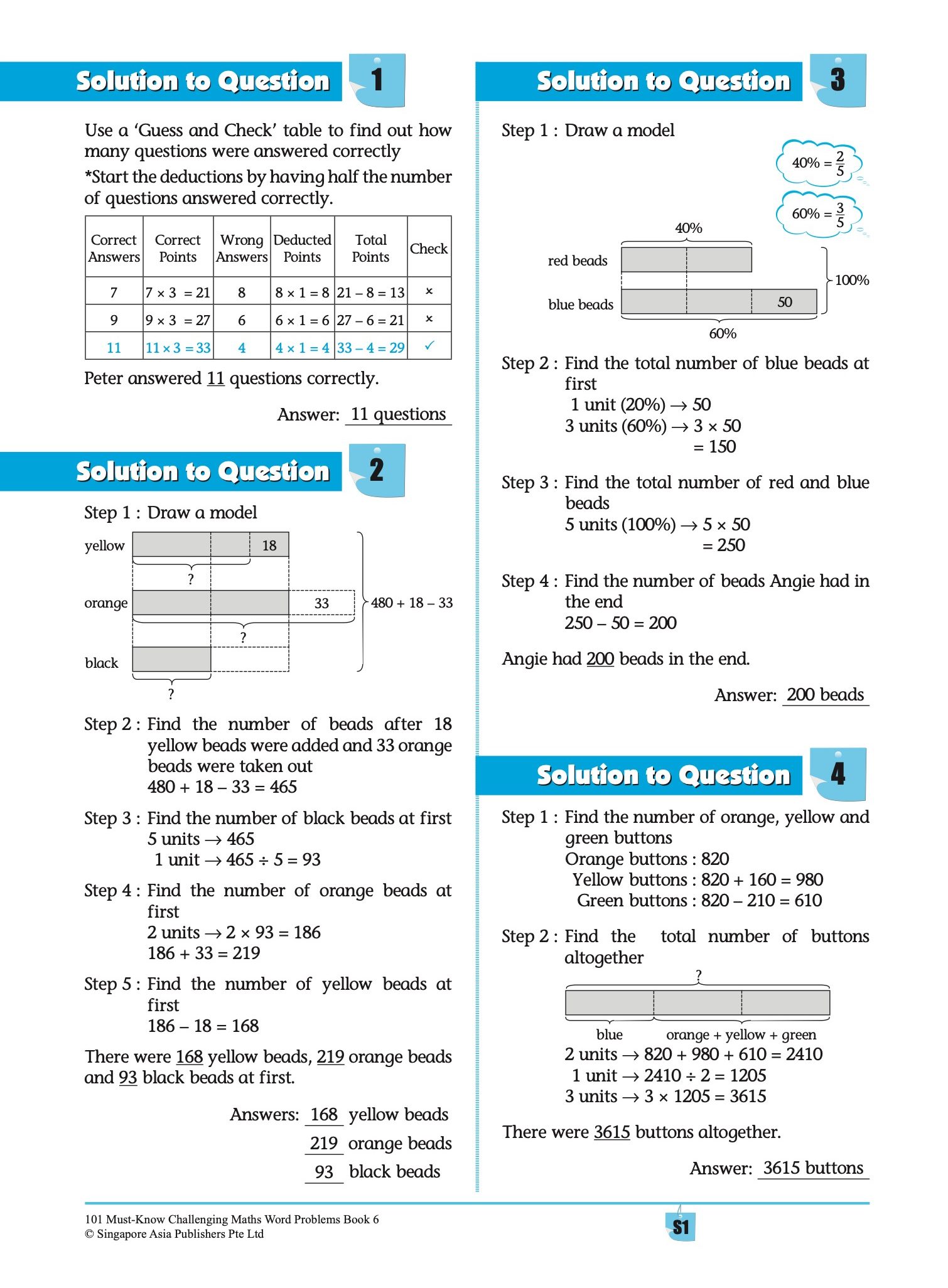 101 Must-Know Challenging Maths Word Problems Book 6