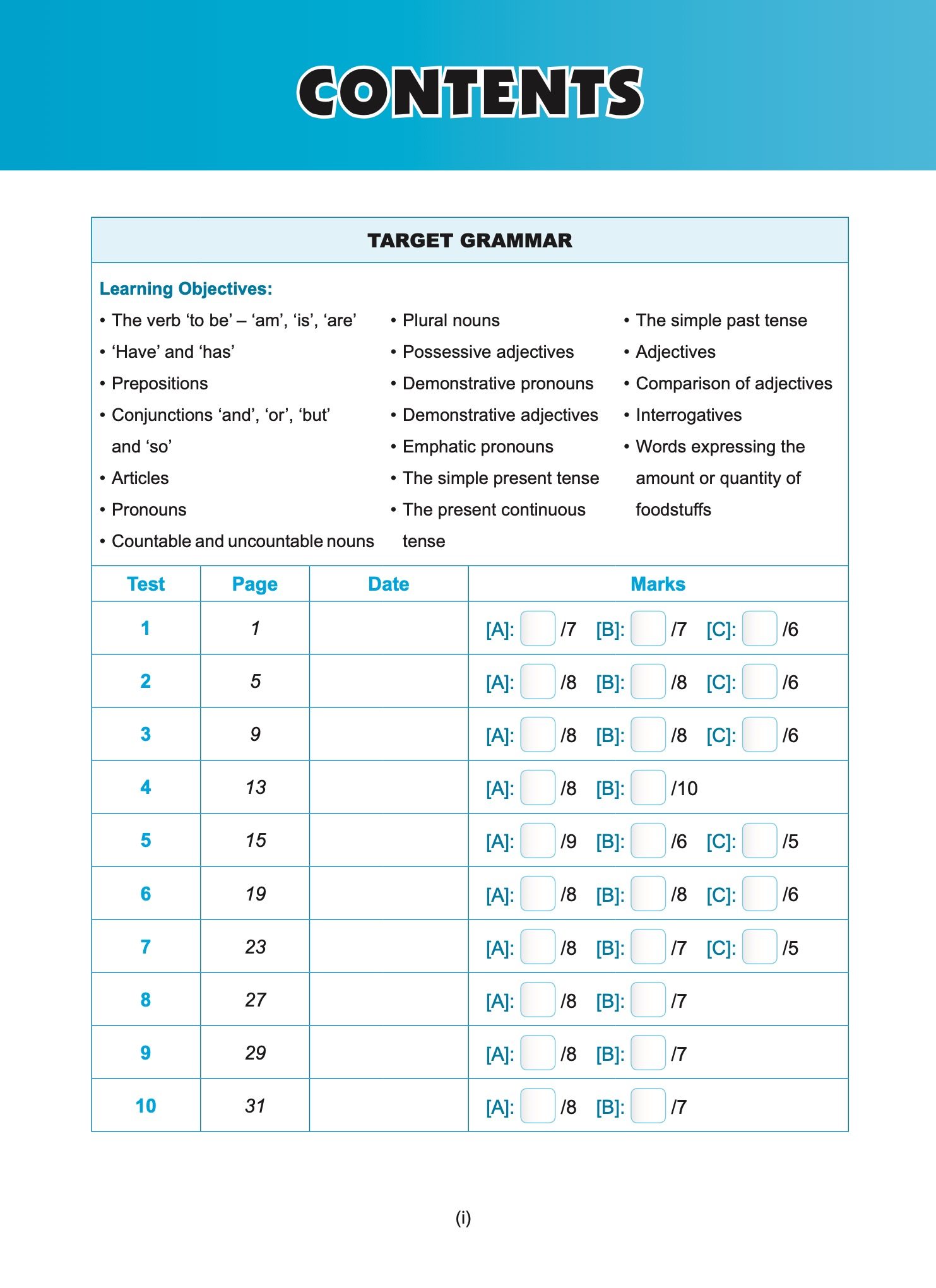 Exam Targets English Book 1