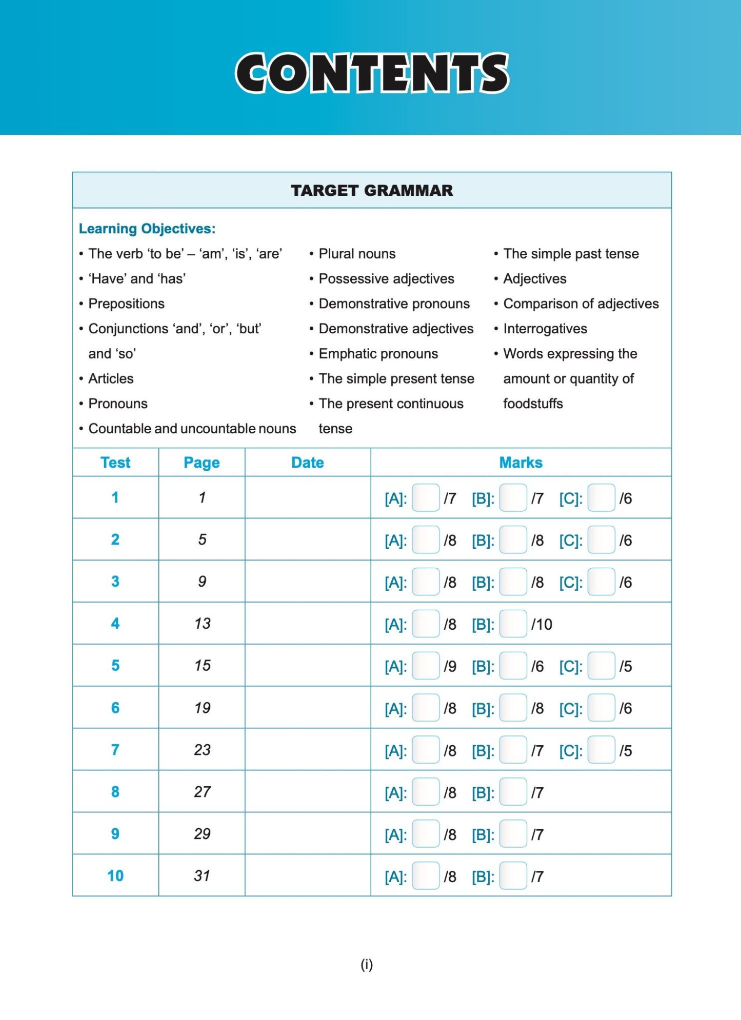 Exam Targets English Book 1