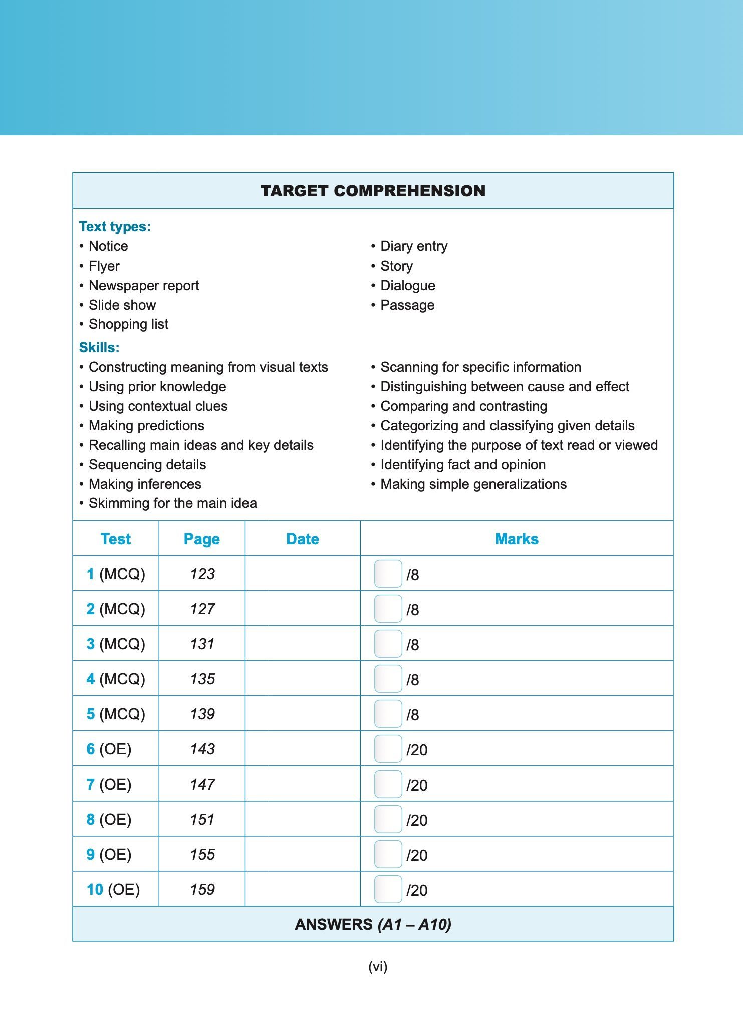 Exam Targets English Book 1