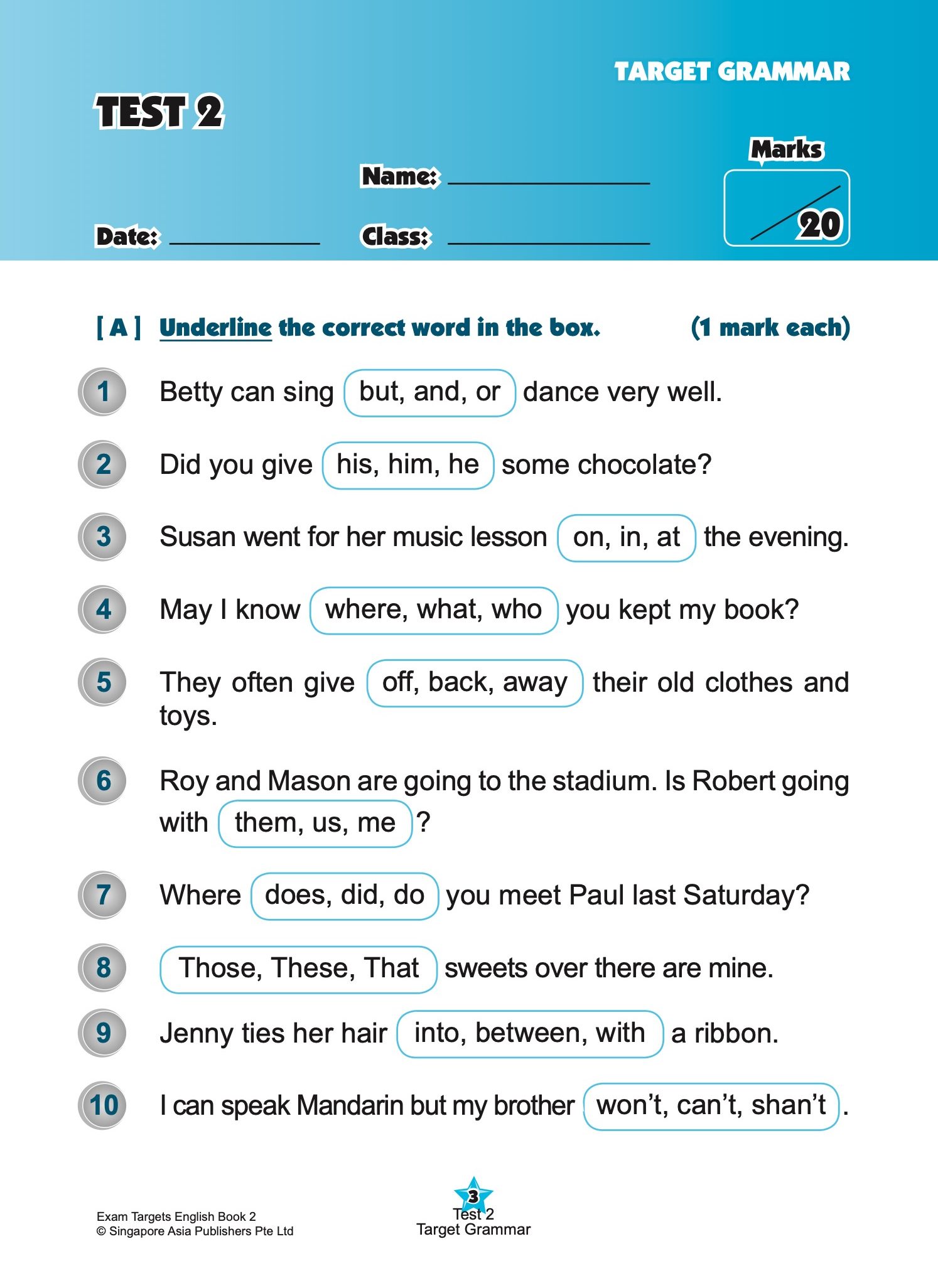 Exam Targets English Book 2
