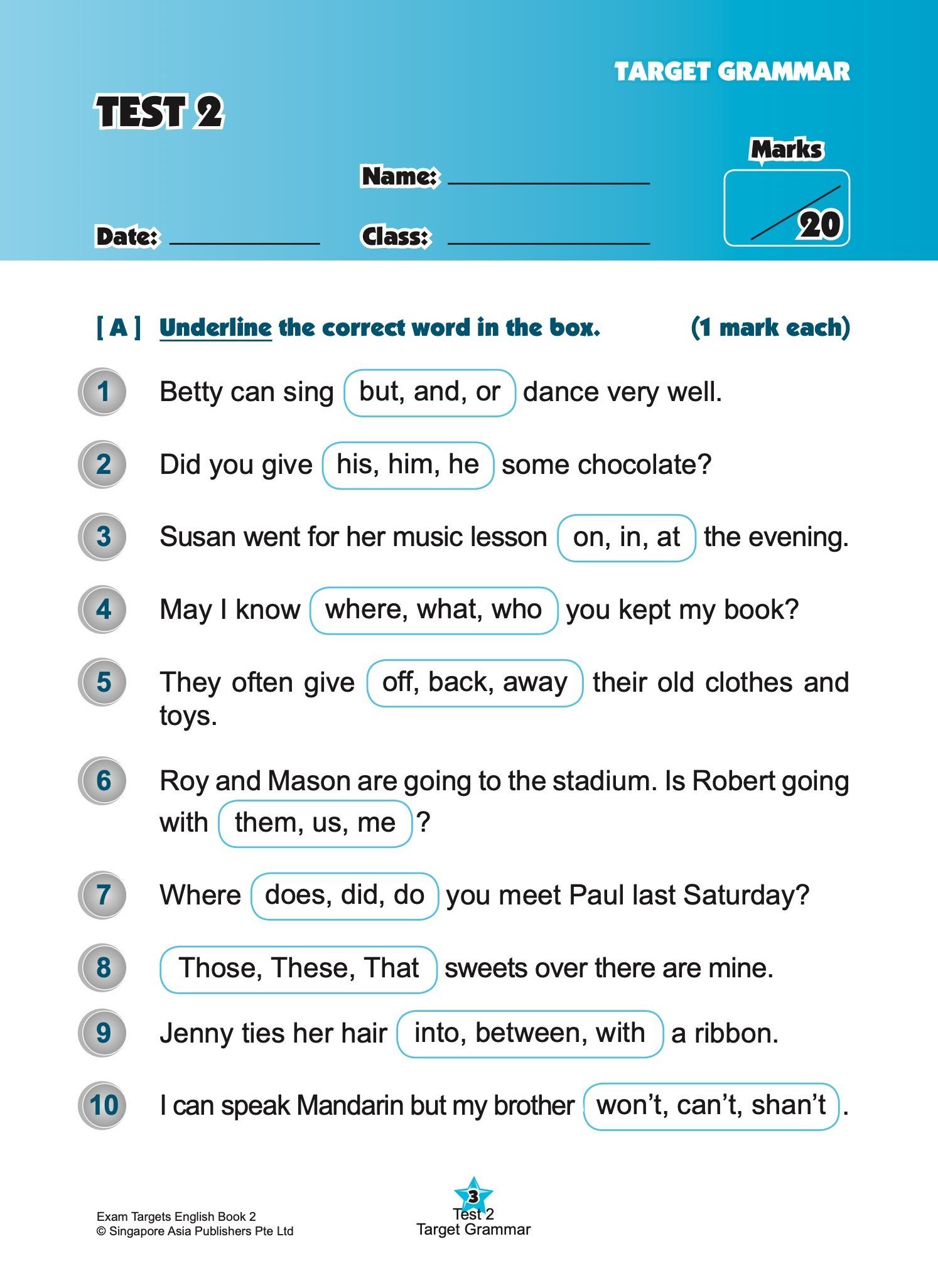 Exam Targets English Book 2