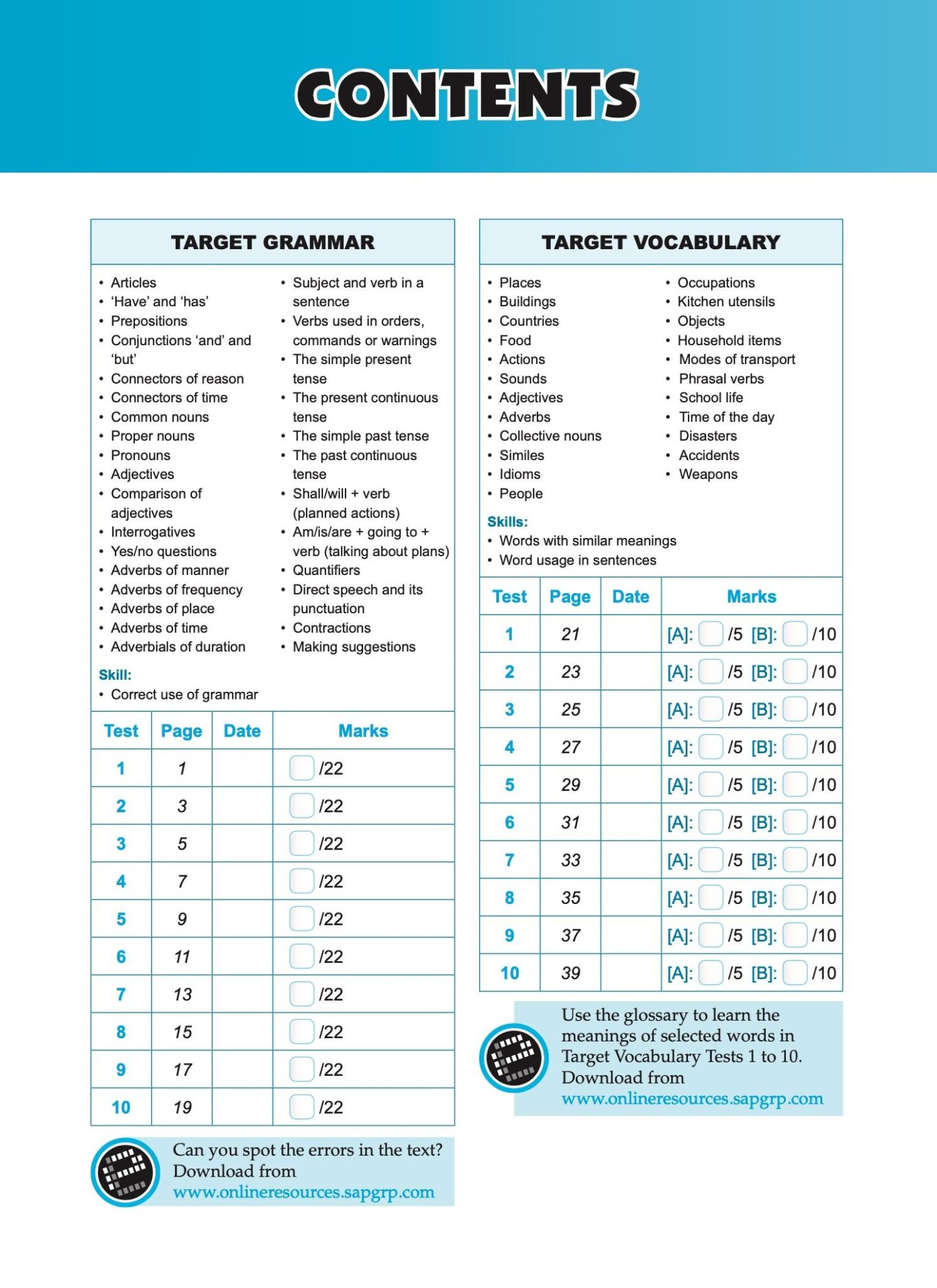Exam Targets English Book 3