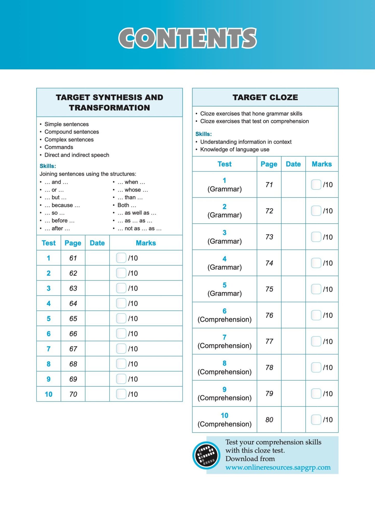 Exam Targets English Book 3