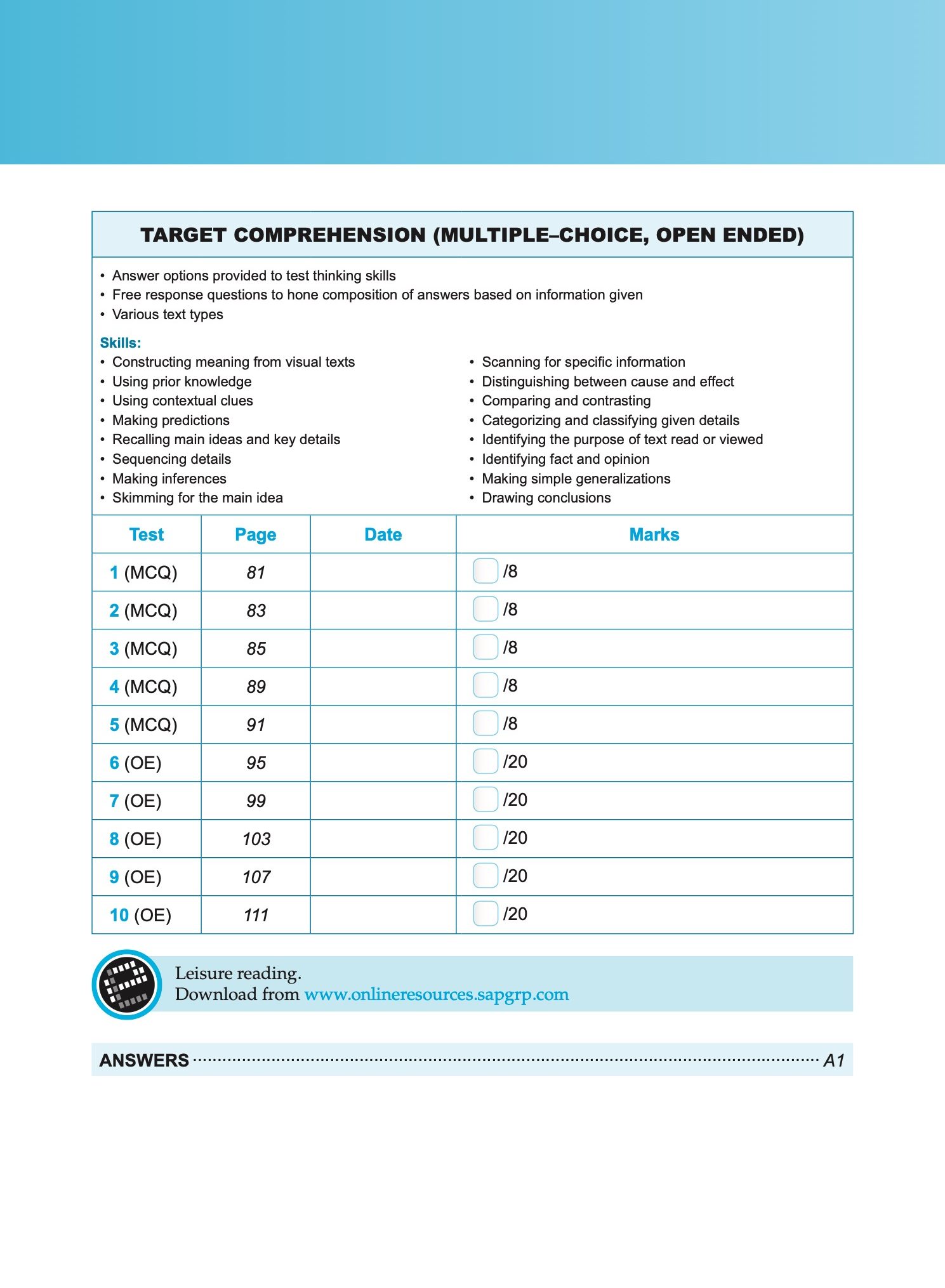 Exam Targets English Book 3