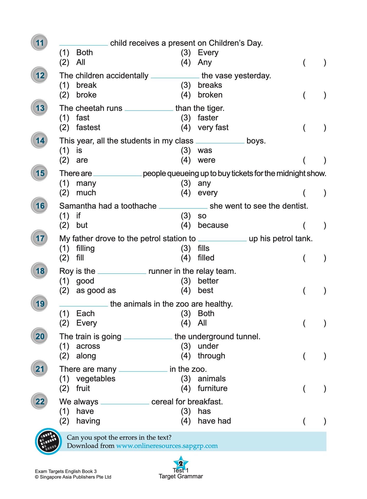 Exam Targets English Book 3