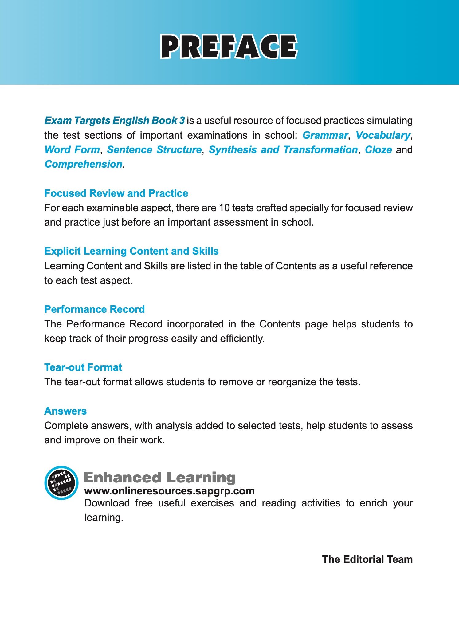 Exam Targets English Book 3