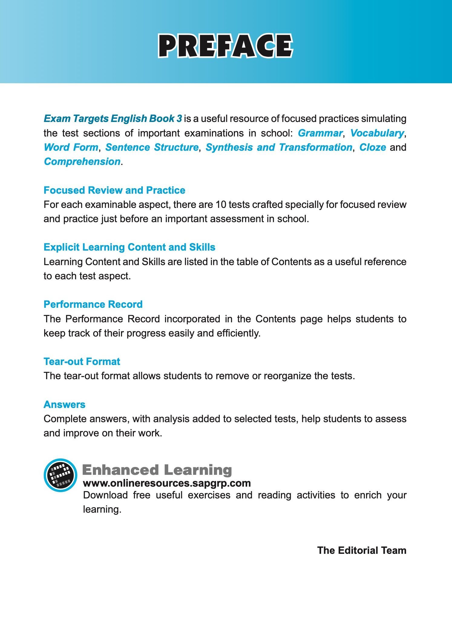 Exam Targets English Book 3