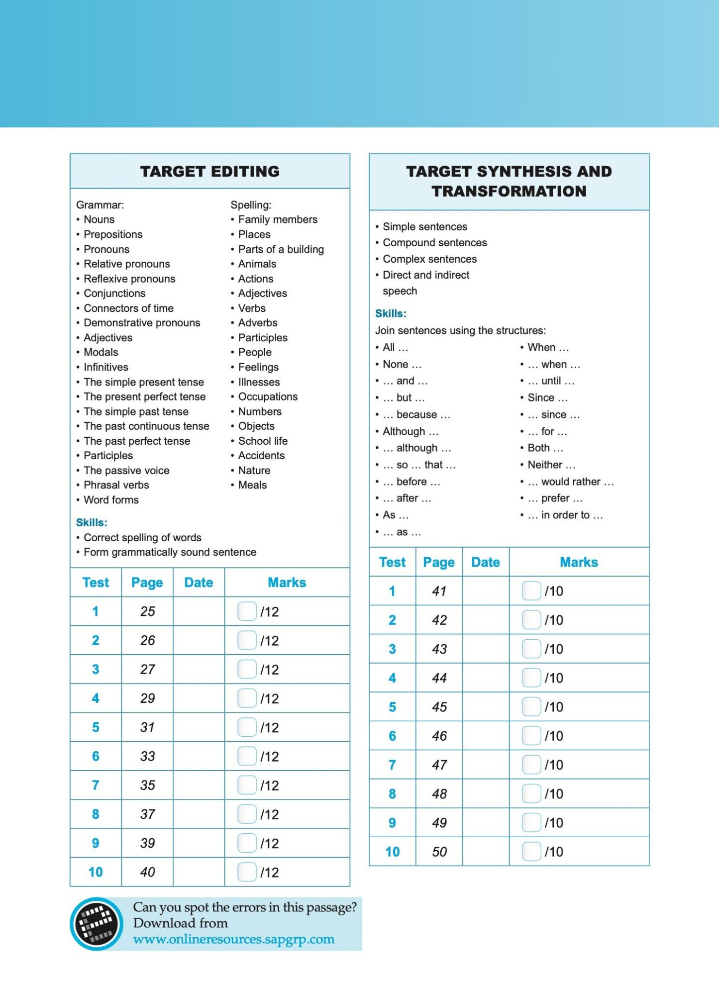 Exam Targets English Book 4