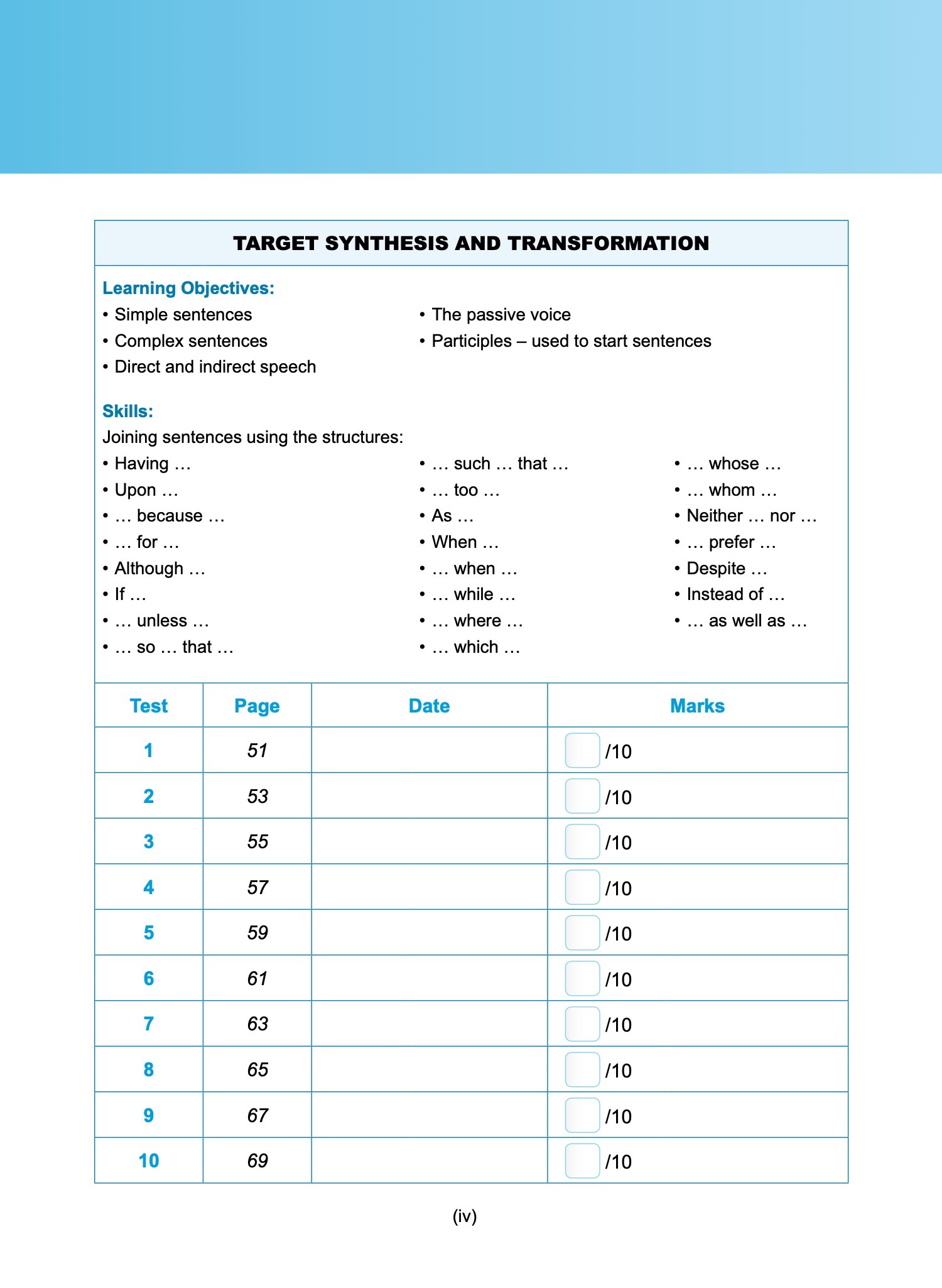 Exam Targets English Book 6