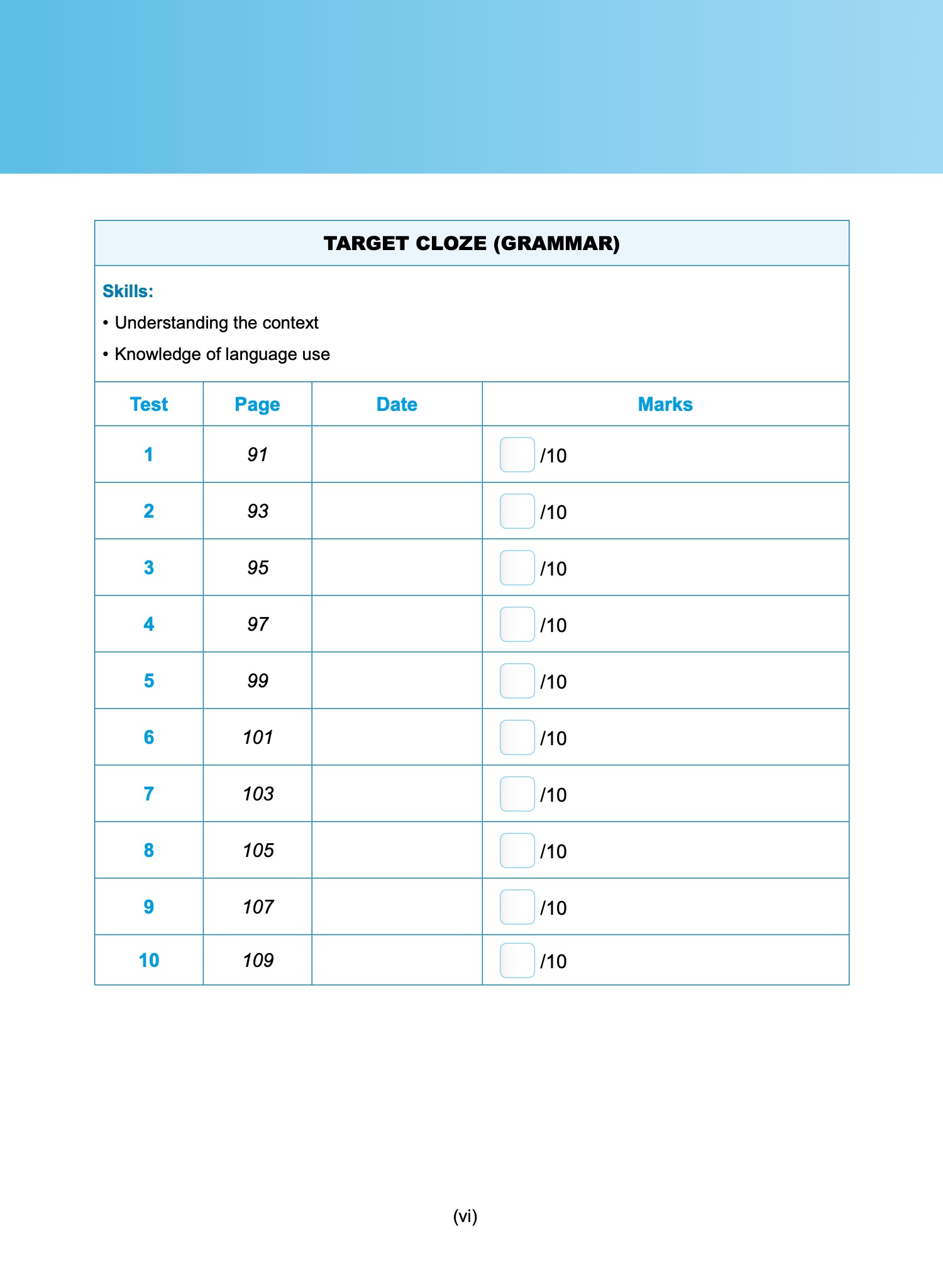 Exam Targets English Book 6