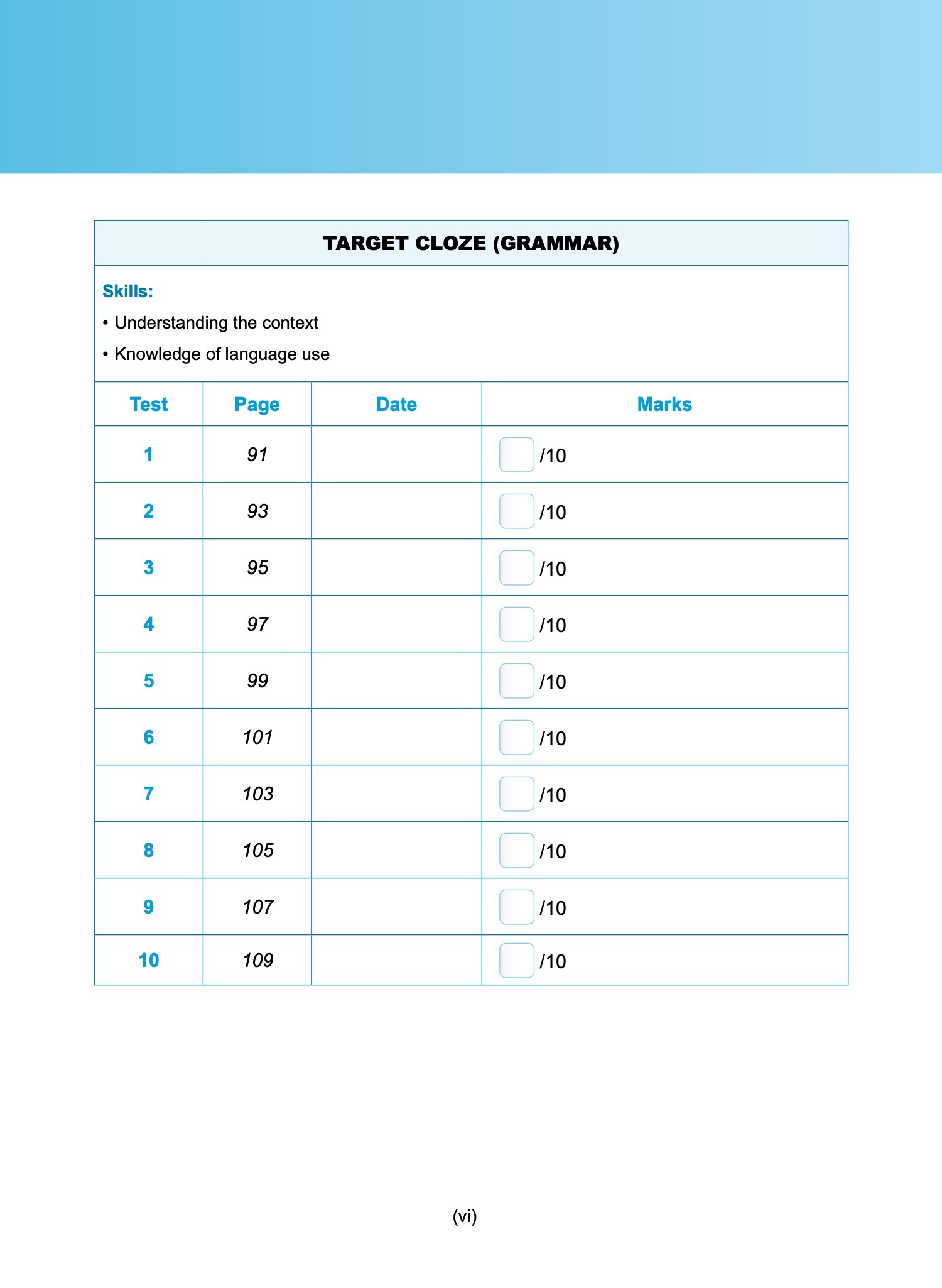 Exam Targets English Book 6