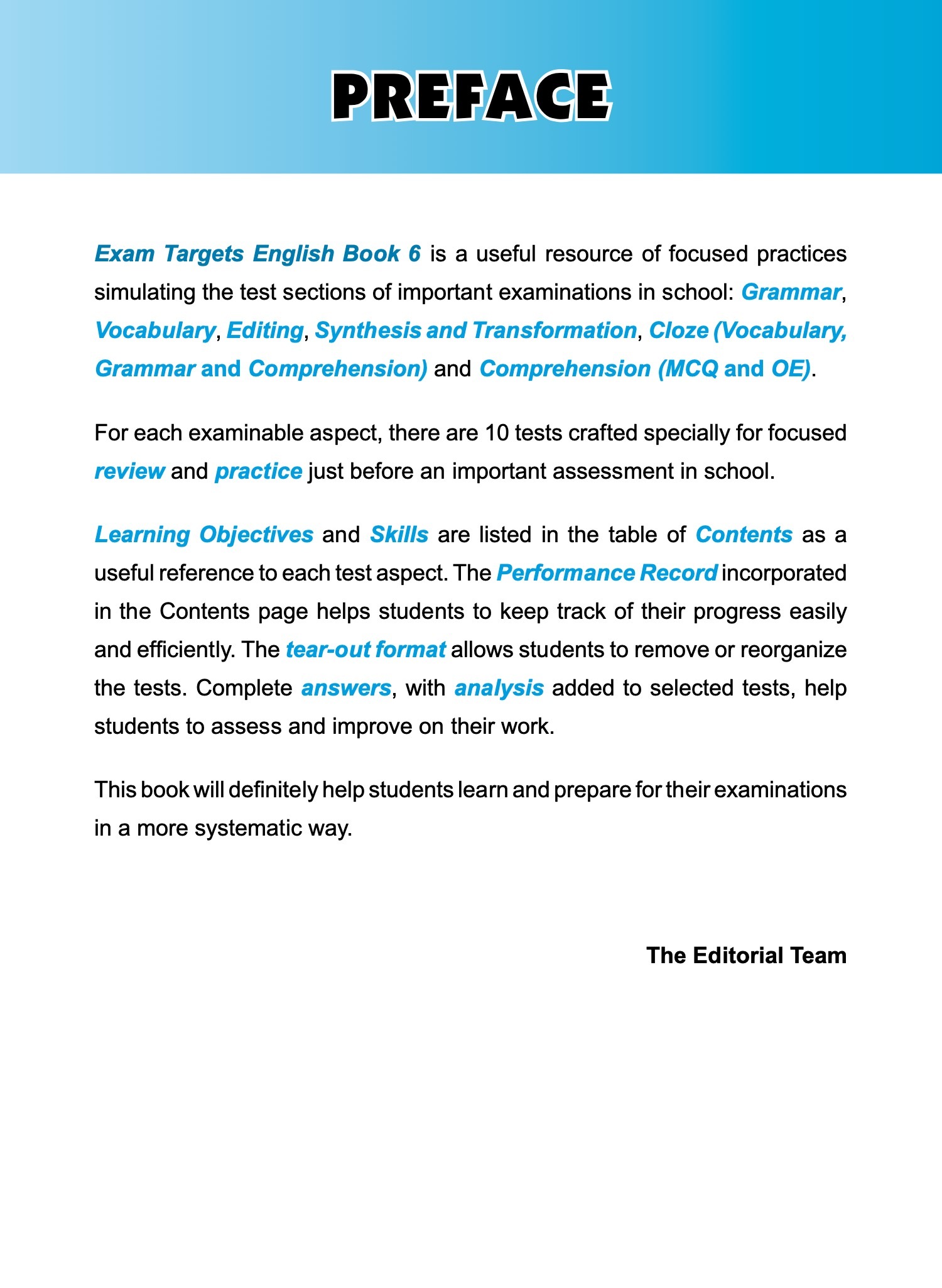 Exam Targets English Book 6