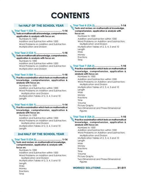 Proficiency Tests Mathematics Continual Assessment & Semestral Assessment 2