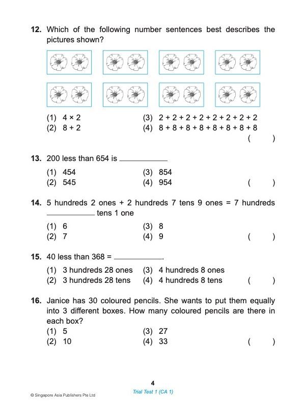 Proficiency Tests Mathematics Continual Assessment & Semestral Assessment 2