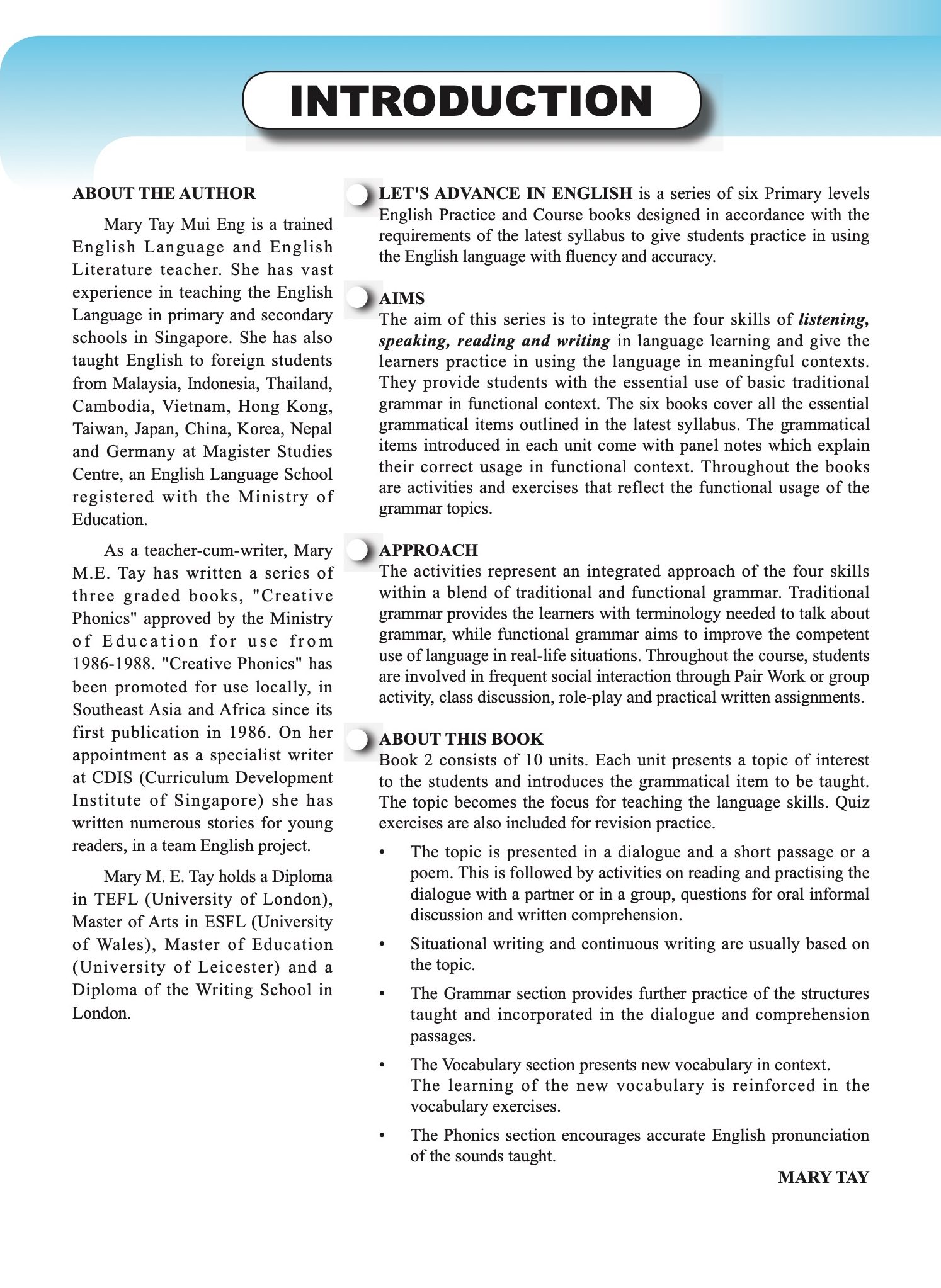 Let’s Advance in ENGLISH 2