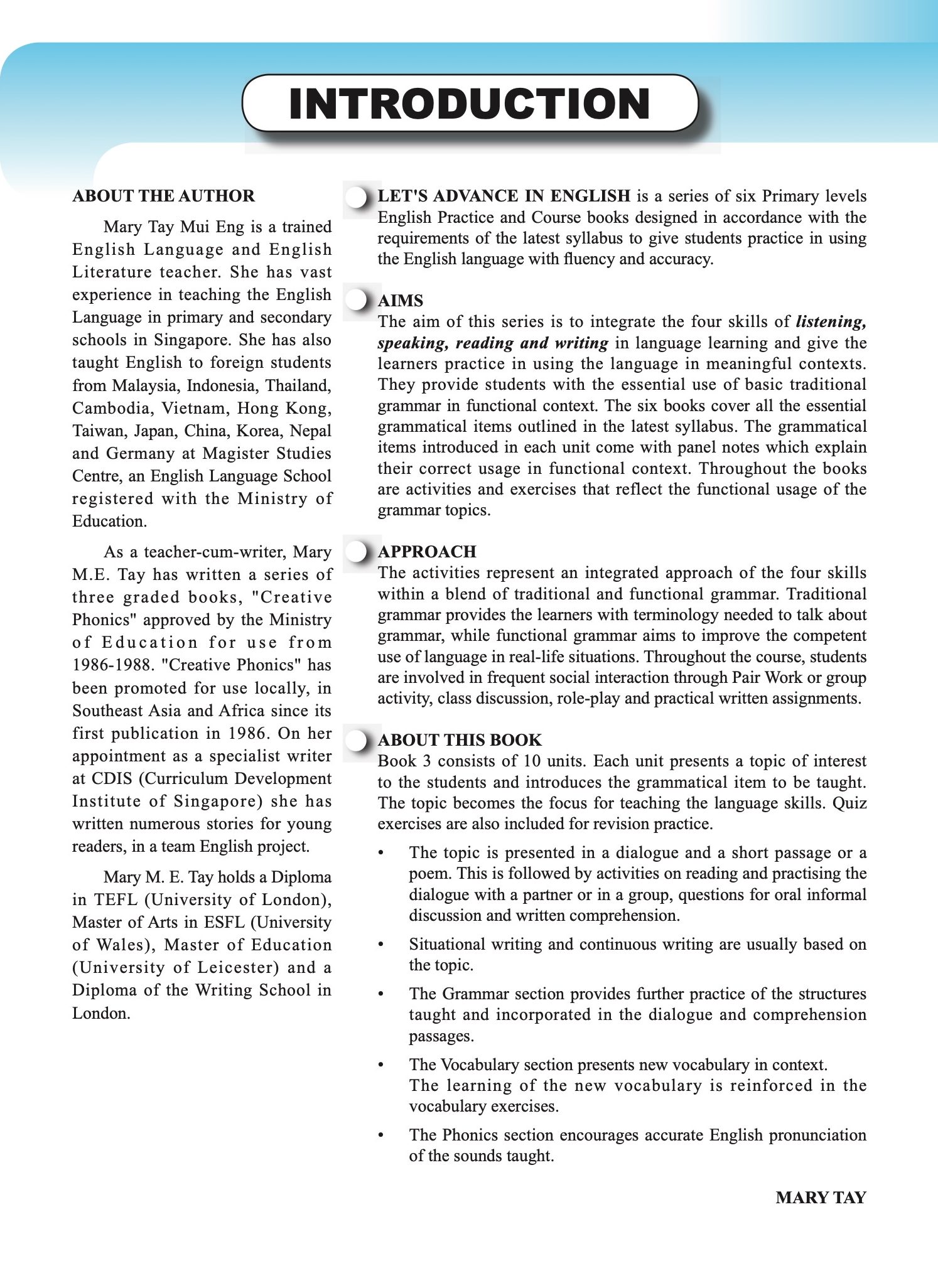 Let’s Advance in ENGLISH 3