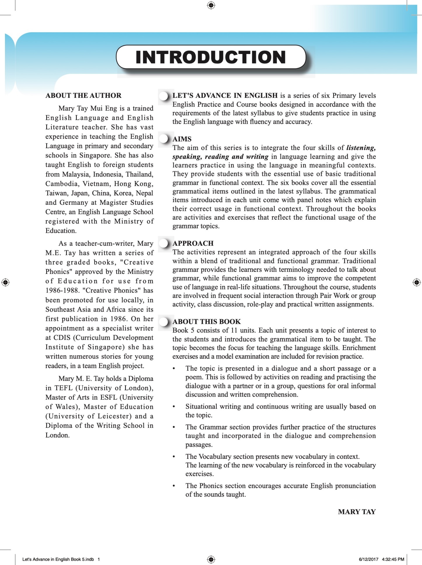 Let’s Advance In English Book 5