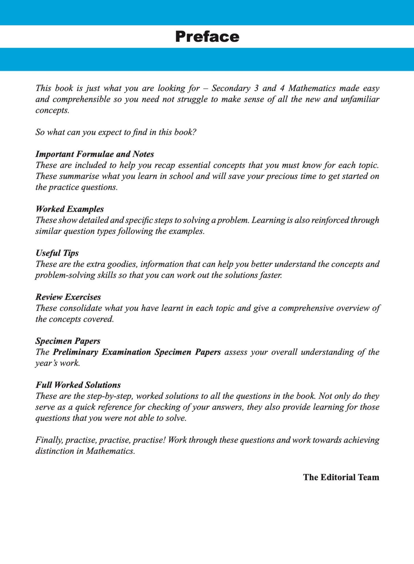 be GREAT at MATHEMATICS Secondary 3&4