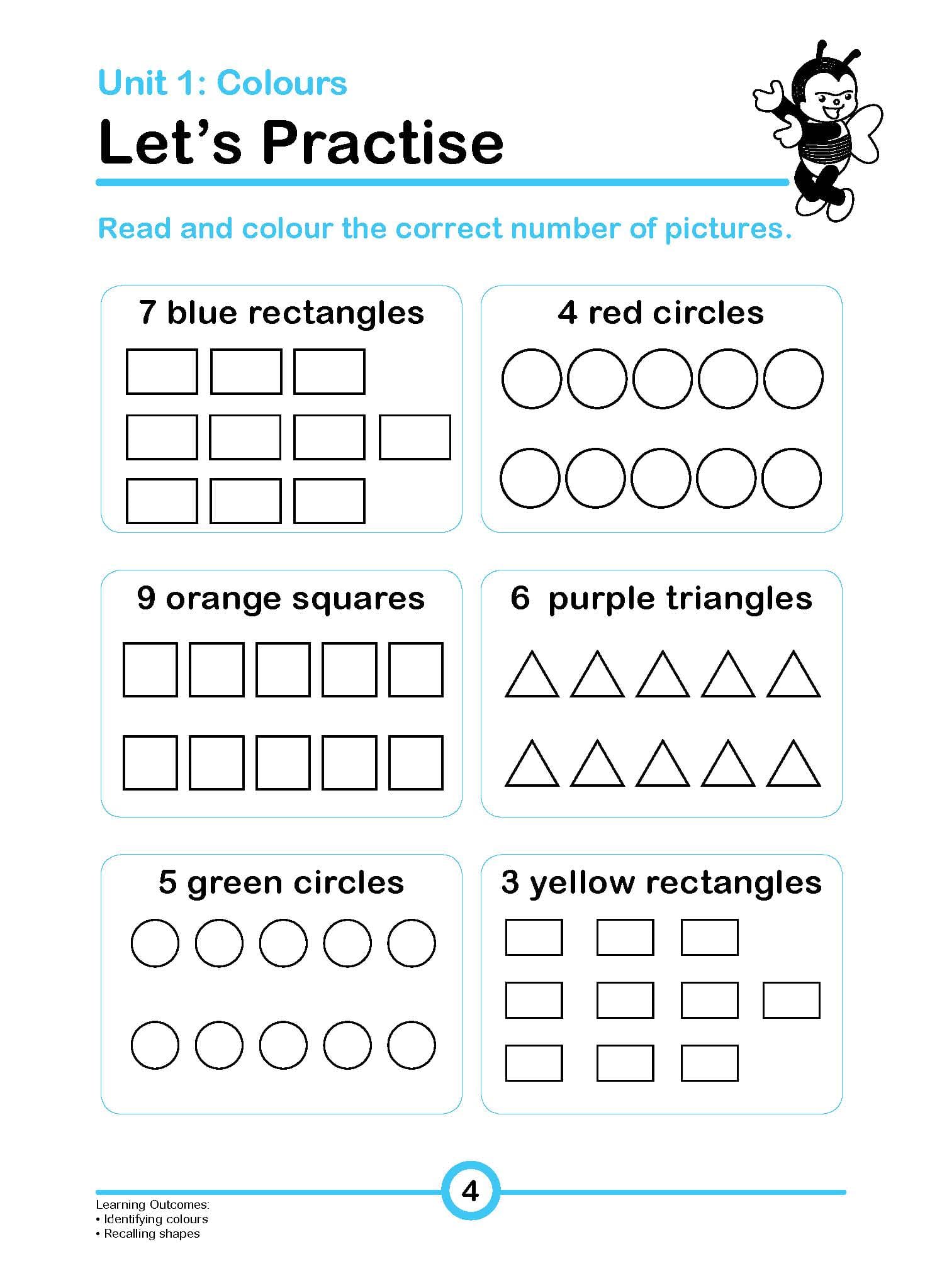 Rainbow Maths Activity Book Kindergarten 1B