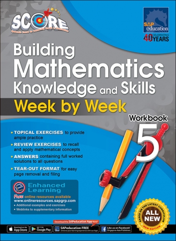SCORE Building Mathematics Knowledge and Skills Week by Week Workbook 5